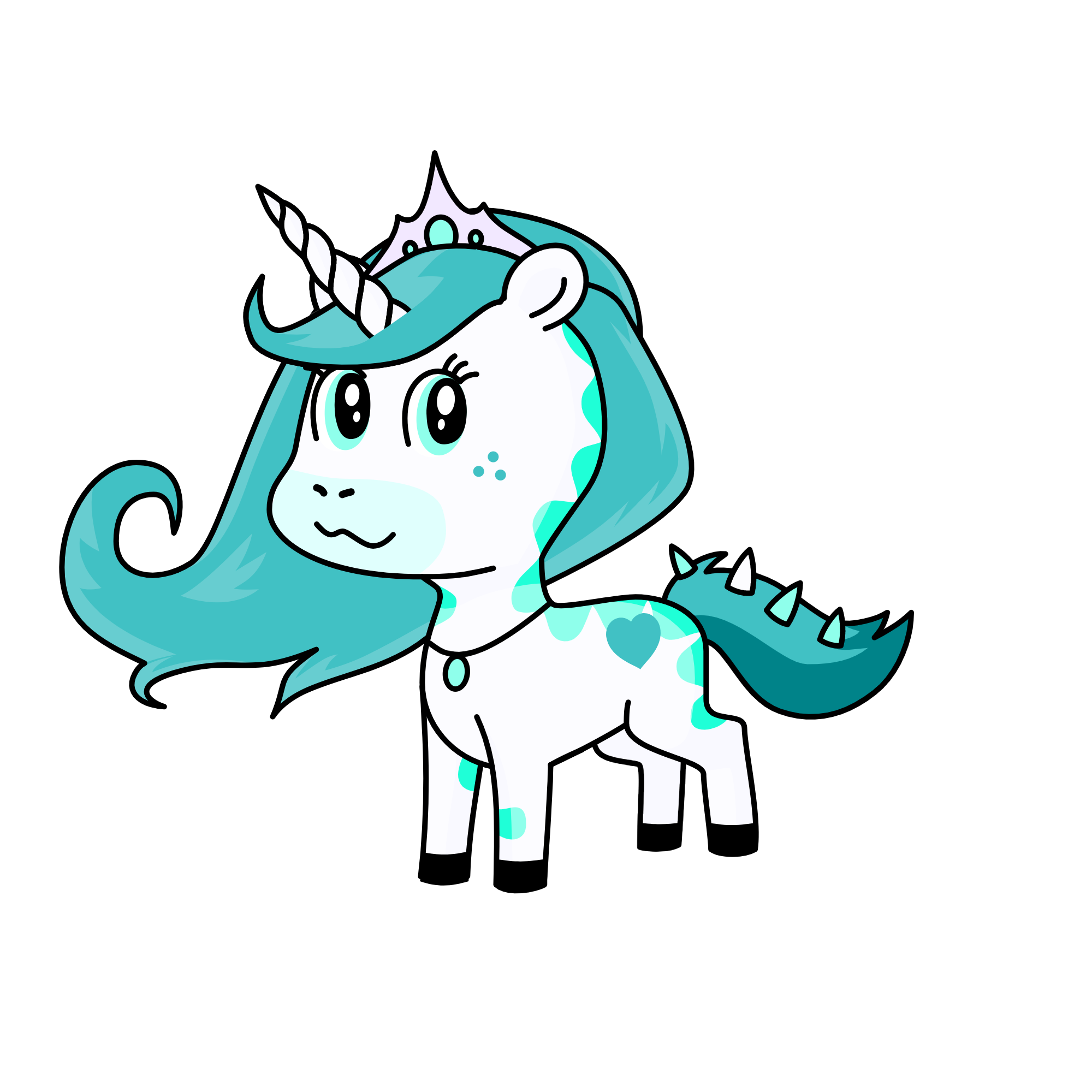 Princess Izzy Icicle, the unicorn