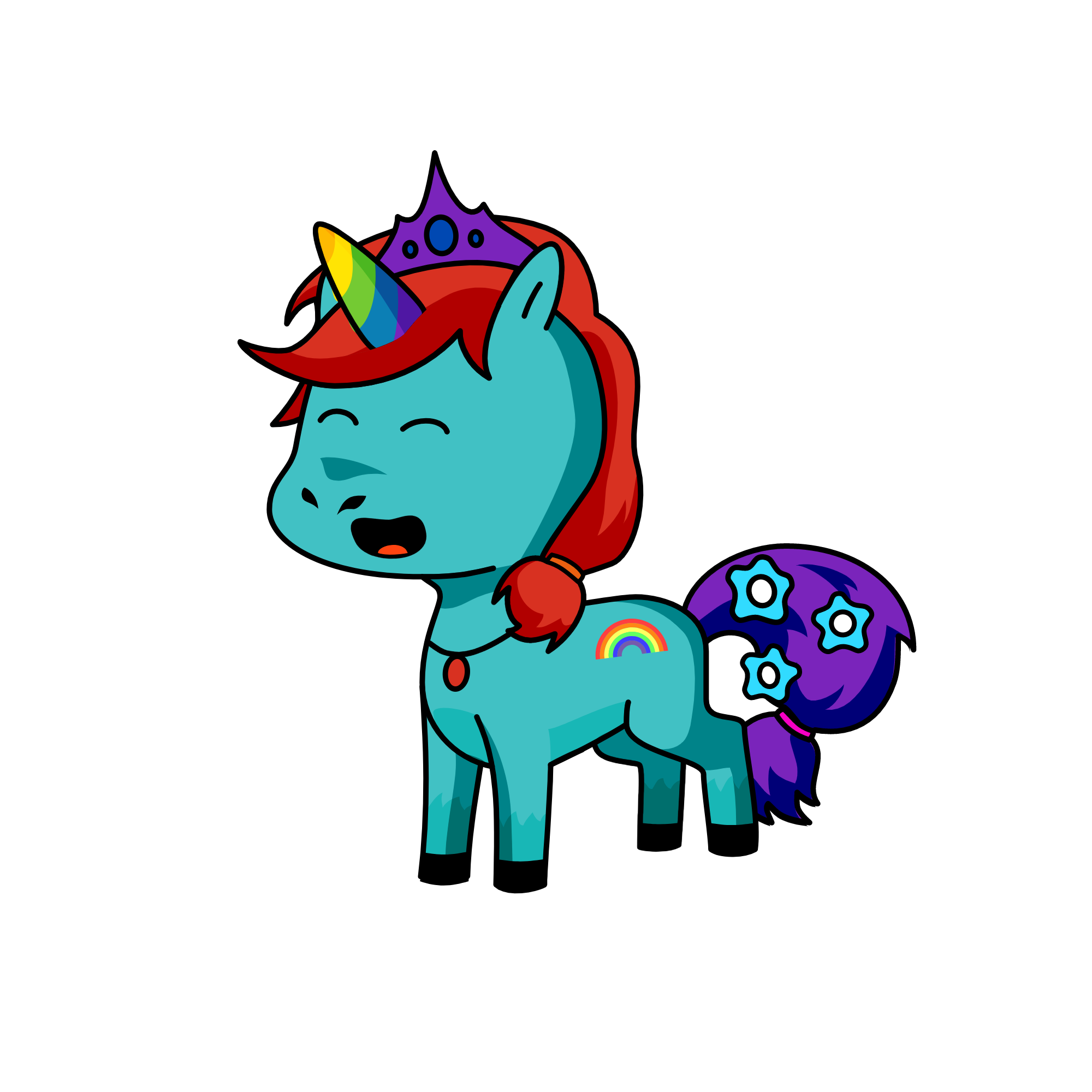 Rainbow Dash, the unicorn