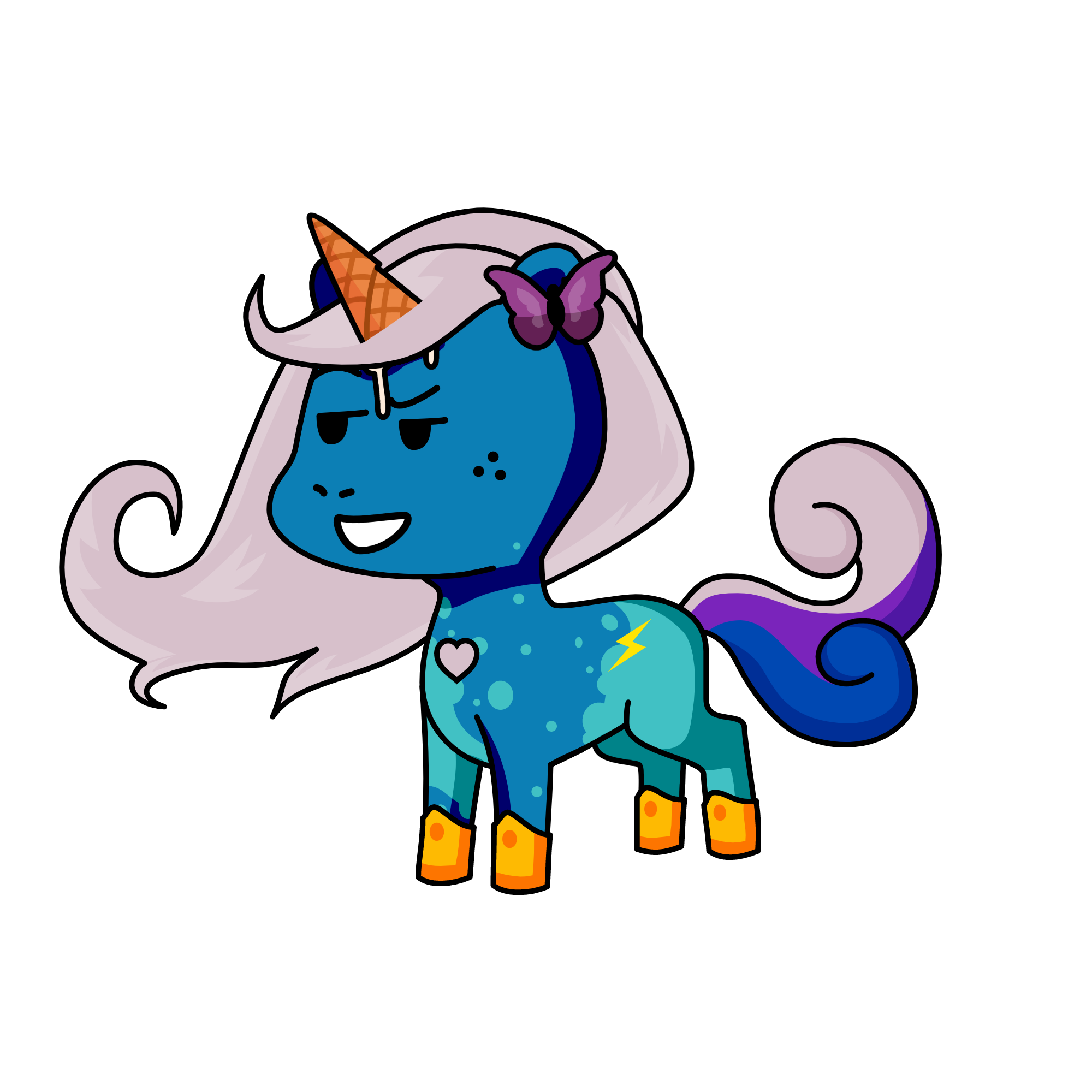 crazy, the unicorn