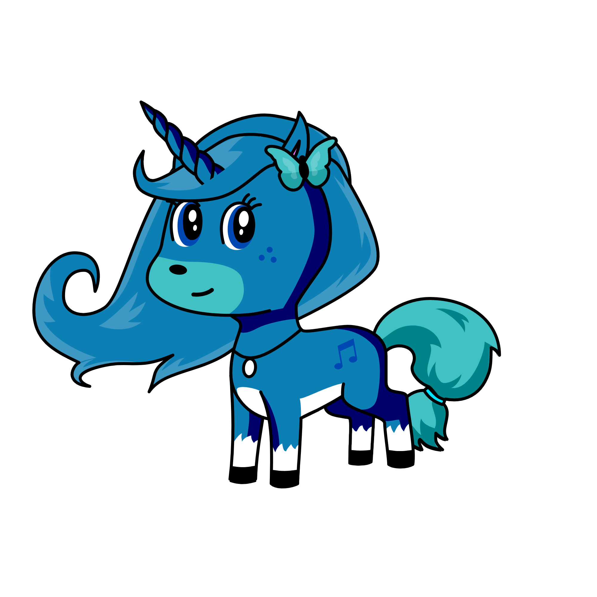 Winter, the unicorn