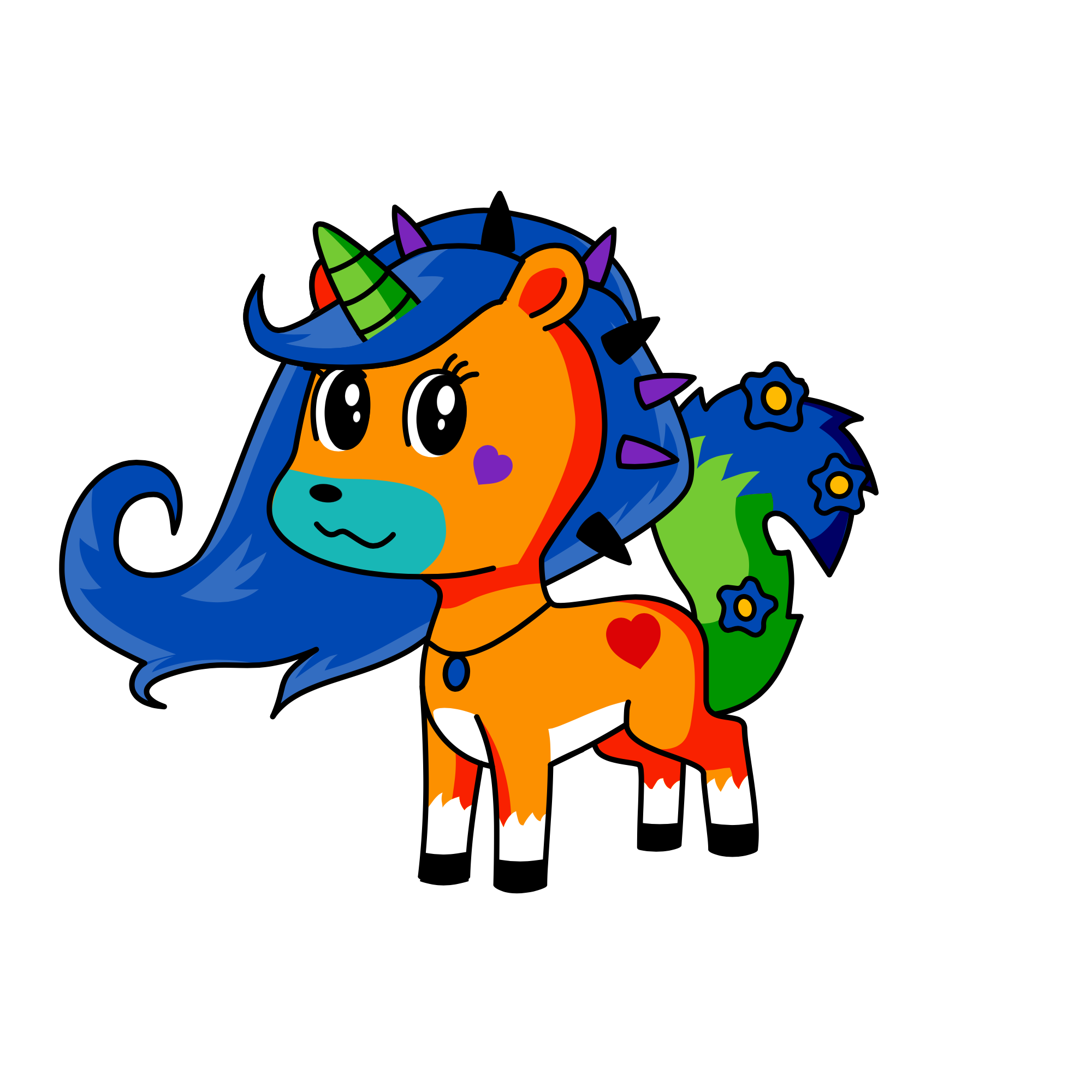 Horny corn, the unicorn