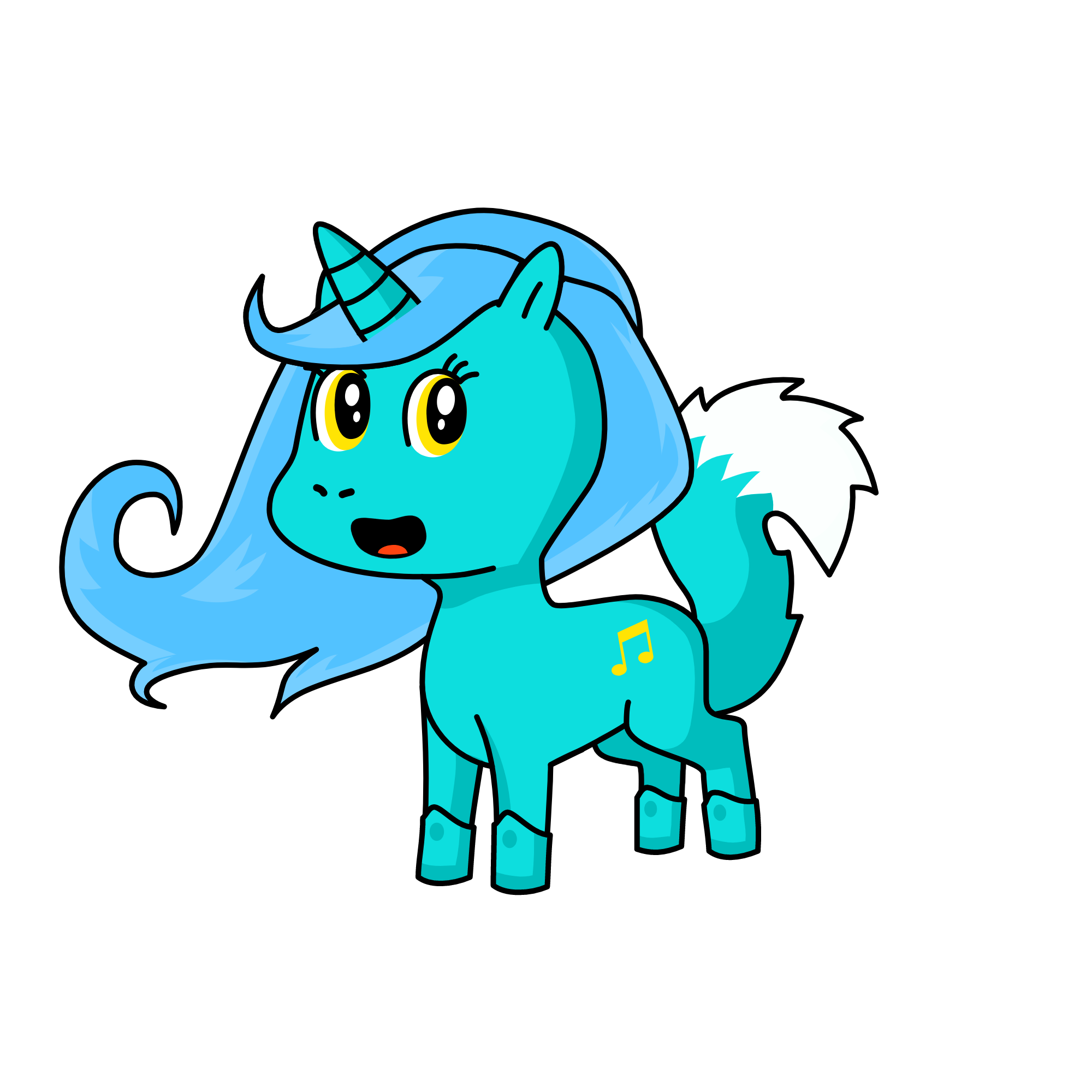 she is a unicorn toy I have, the unicorn
