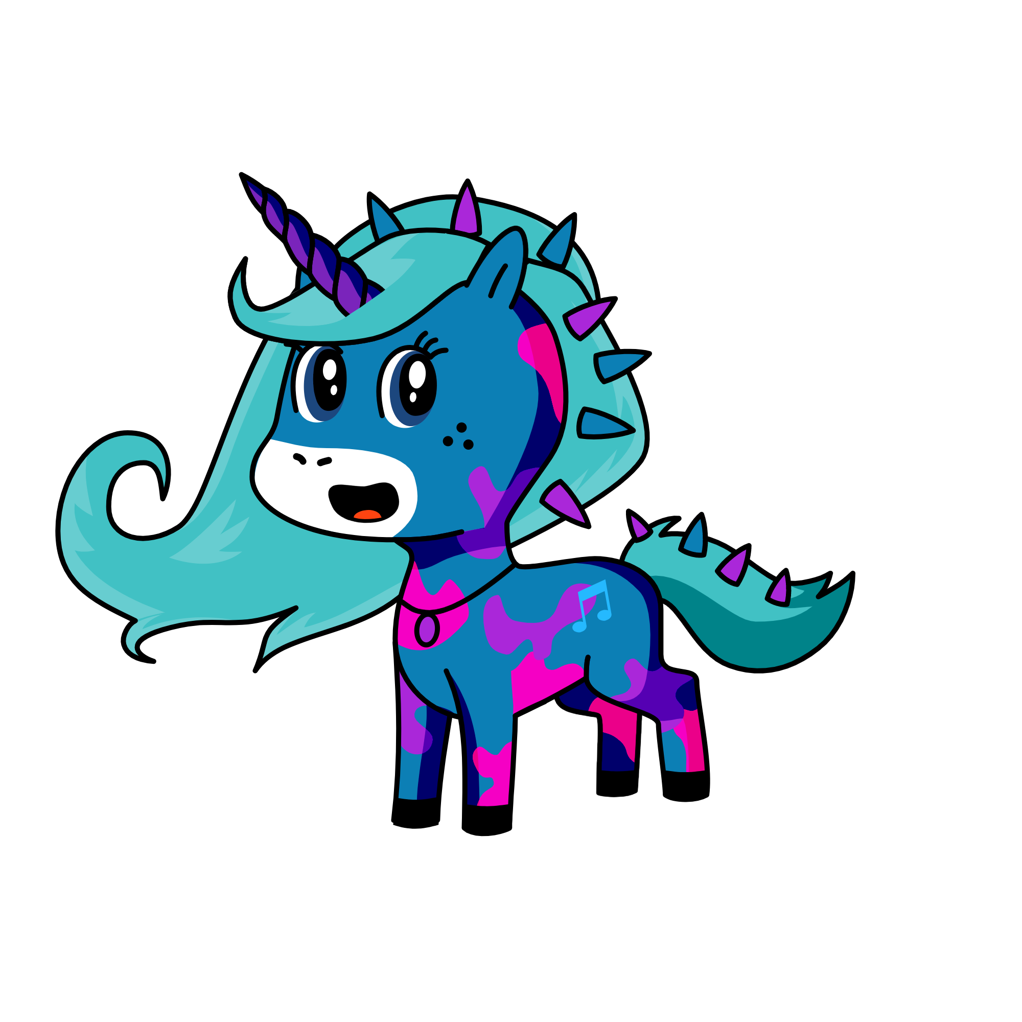 Melody, the unicorn