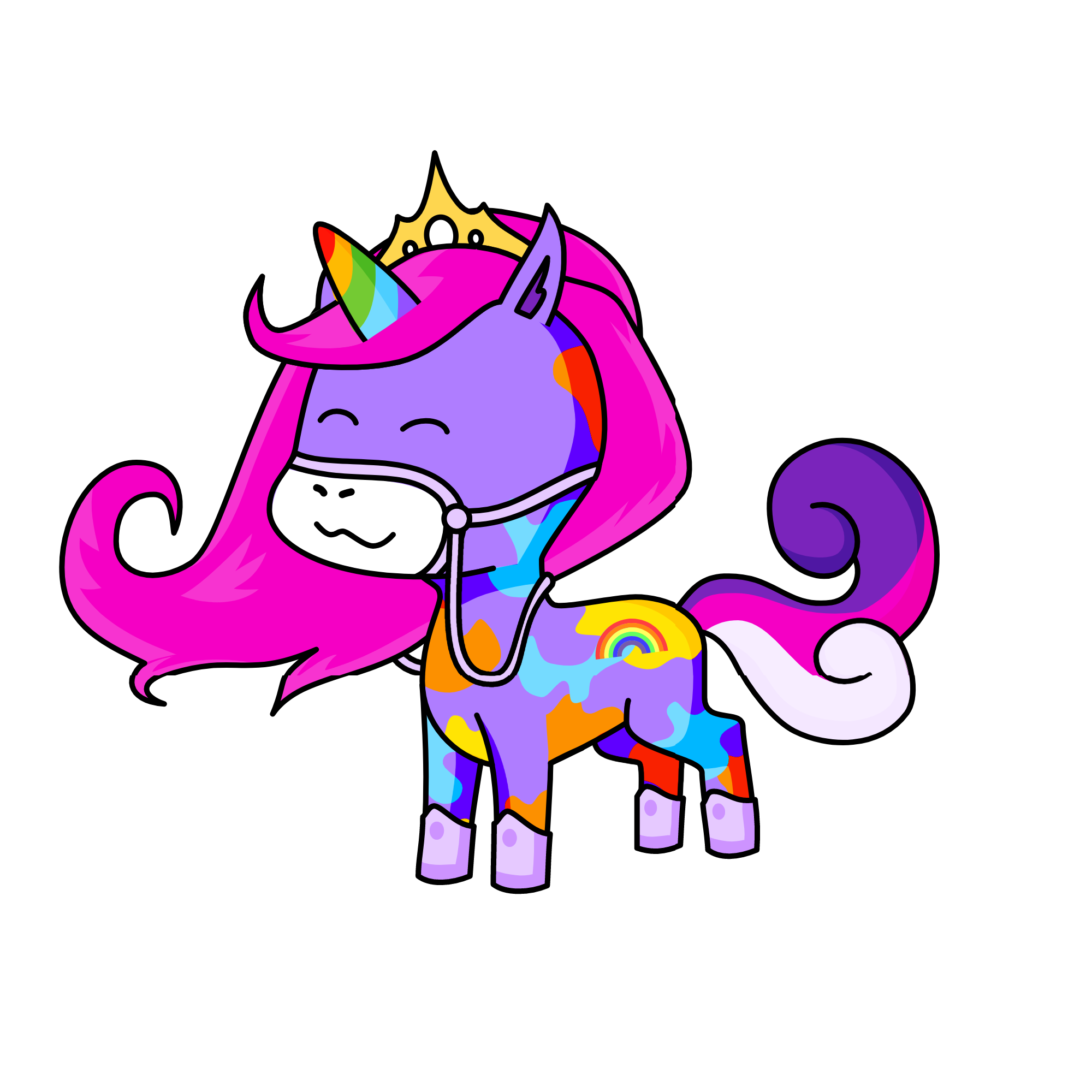 Rainbow, the unicorn