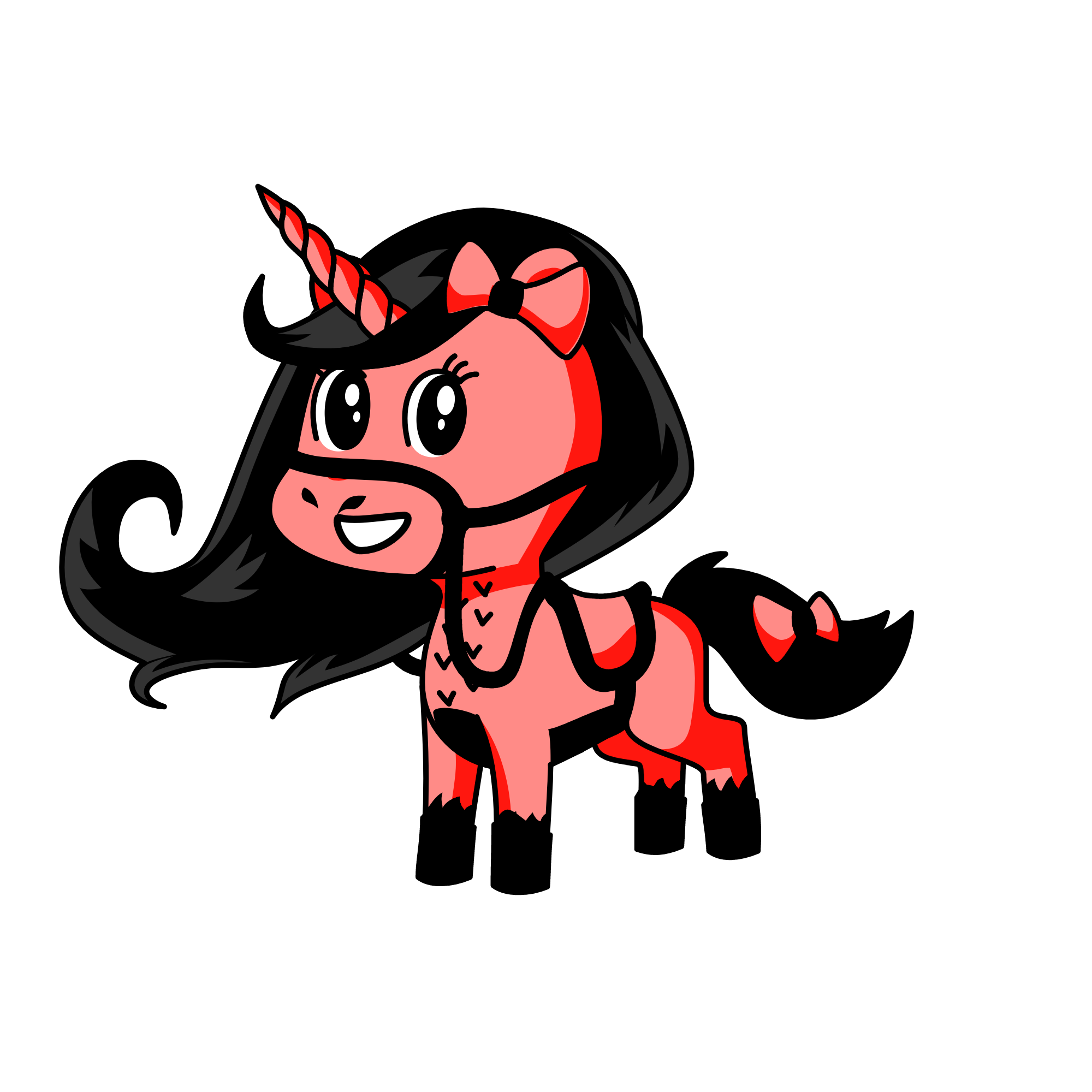 Pinky PickBlack, the unicorn