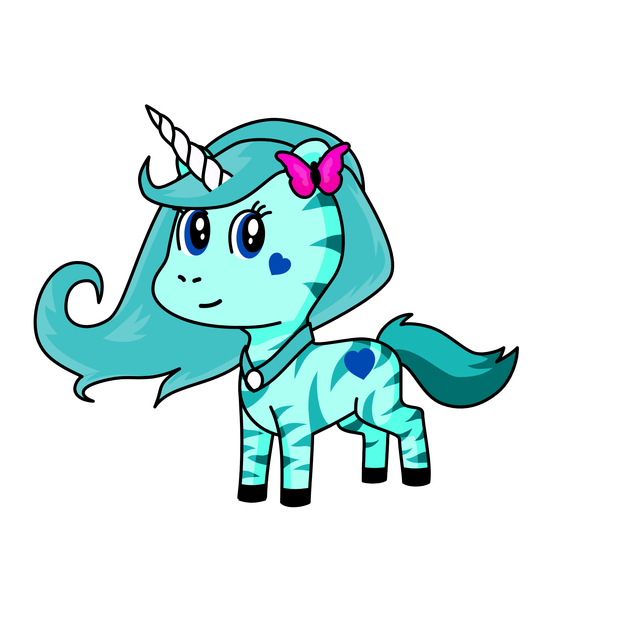 Snowflak, the unicorn