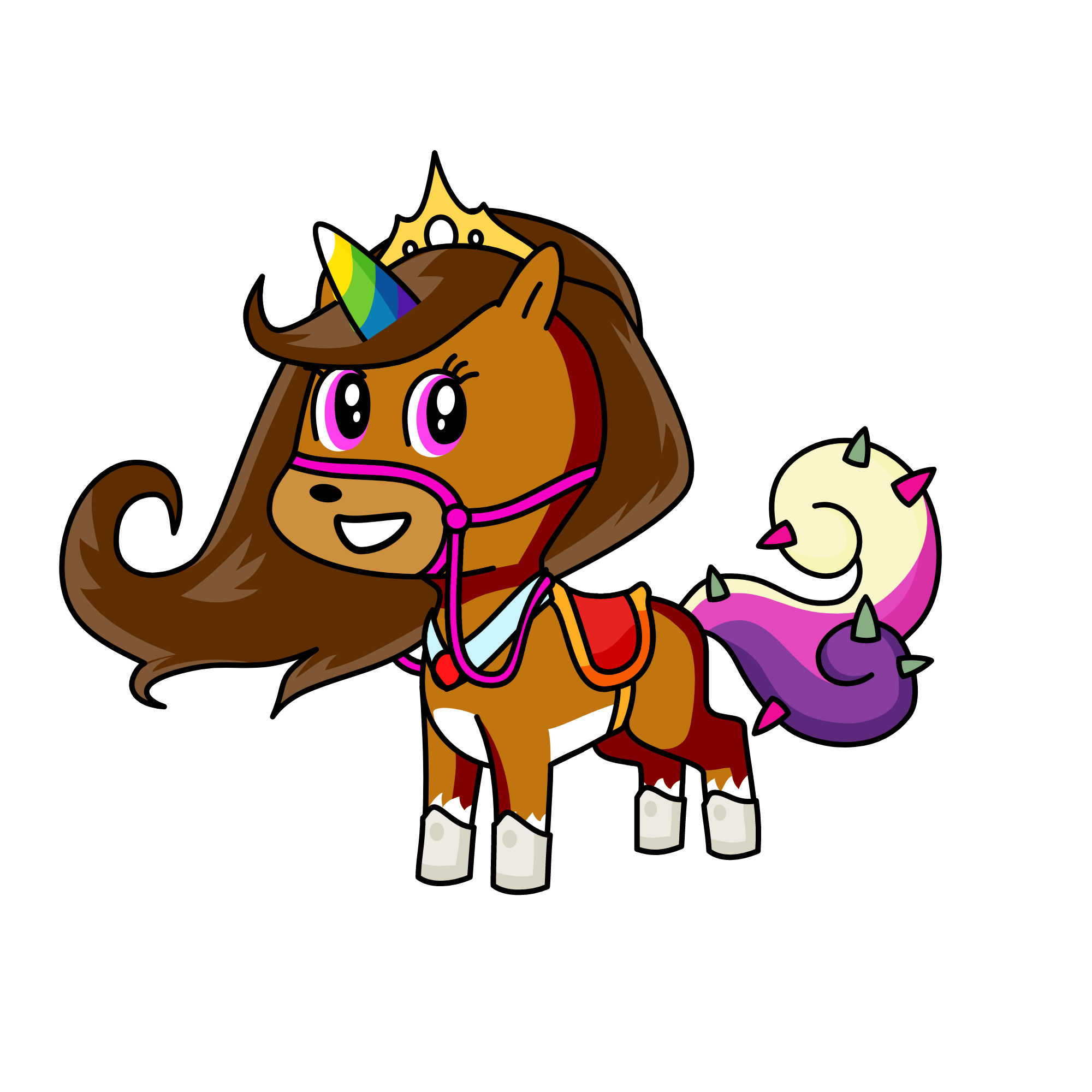 Clara Glitterbutt, the unicorn
