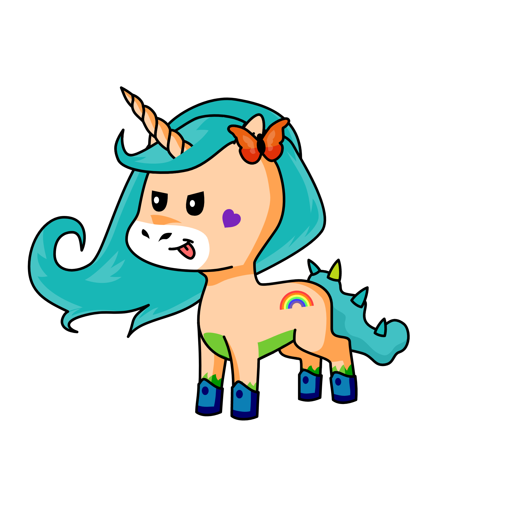 ms . m&m butterfly prinnces the third , the unicorn