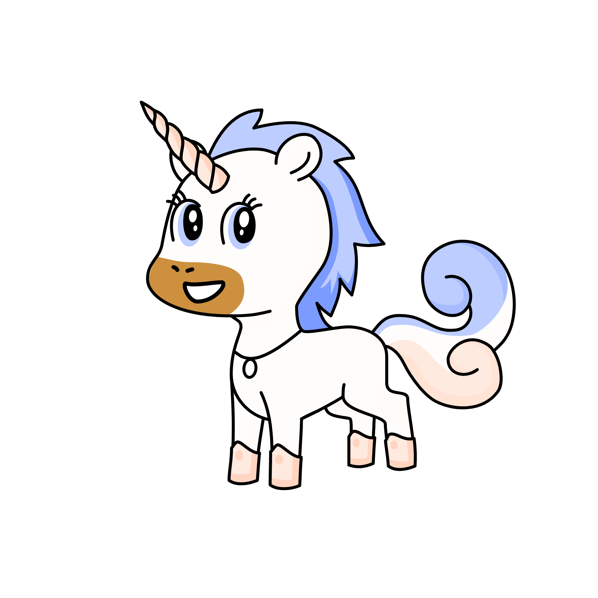 Blueberry, the unicorn