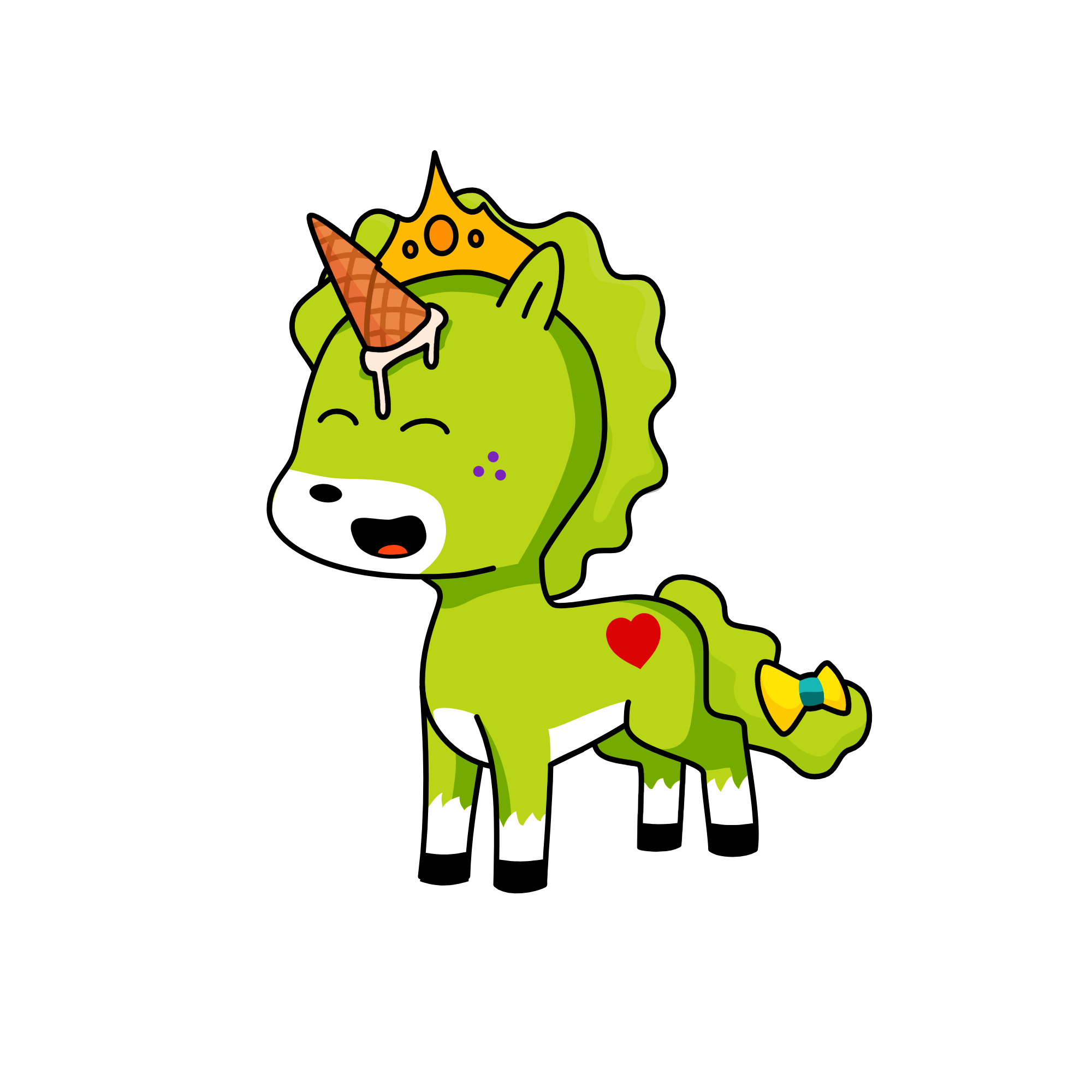 crown, the unicorn