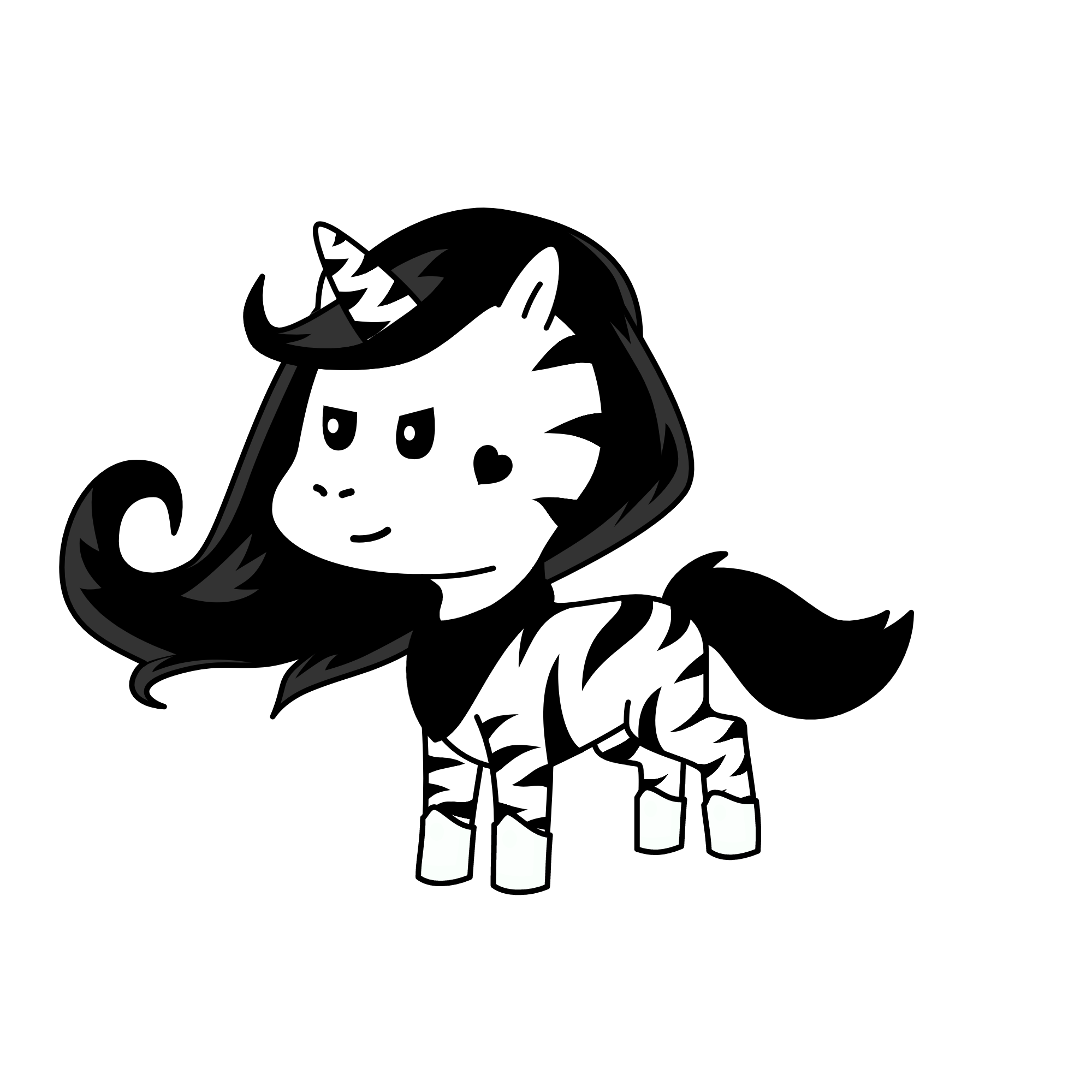 The Zebracorn Guardian, the unicorn