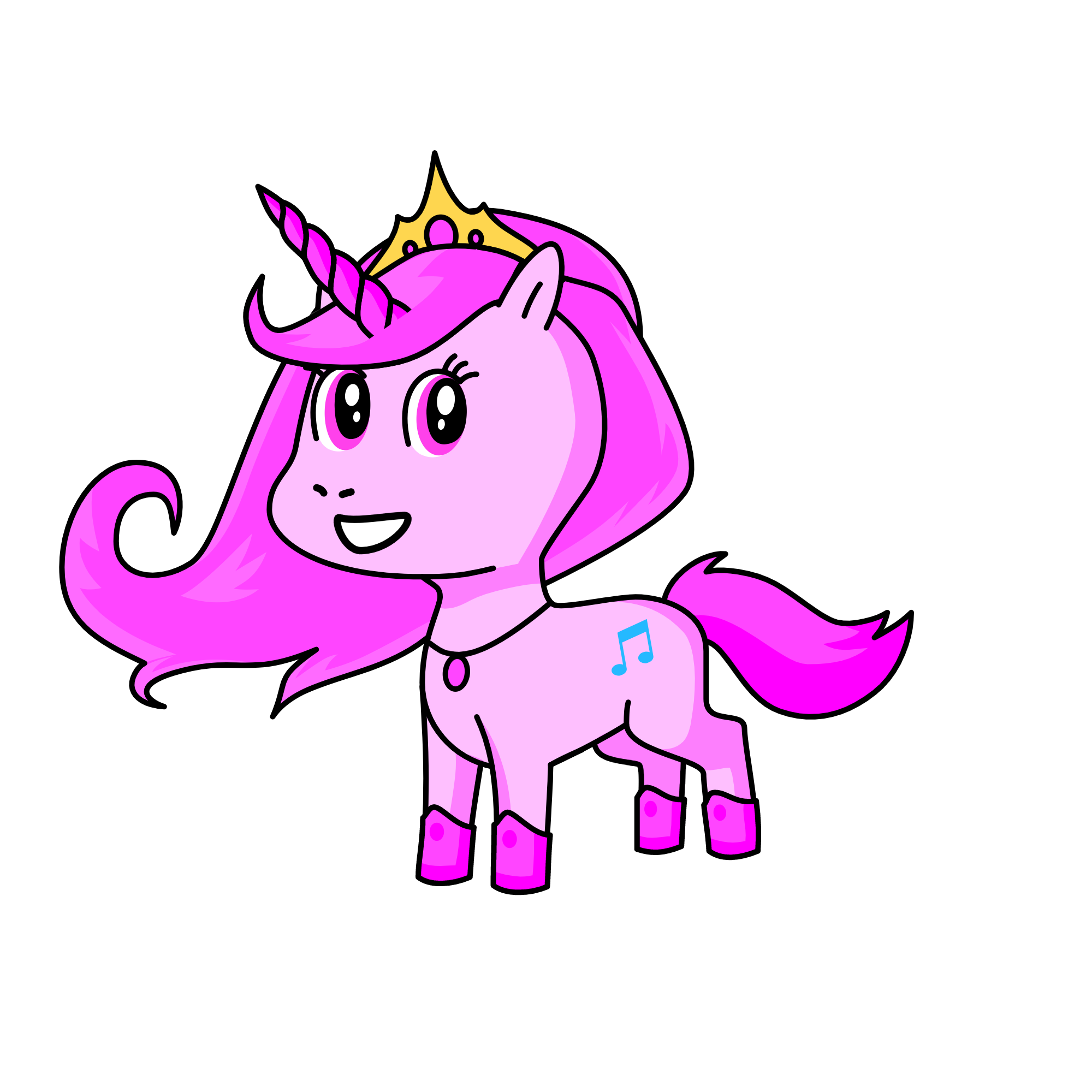 Melody, the unicorn