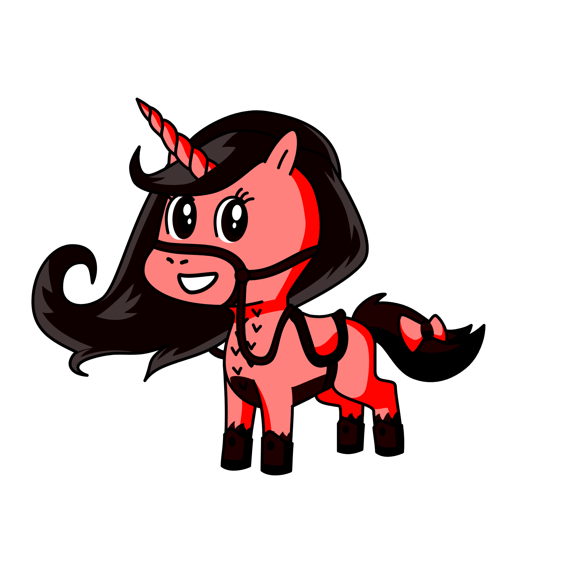 Pinky PickBlack 🖤, the unicorn