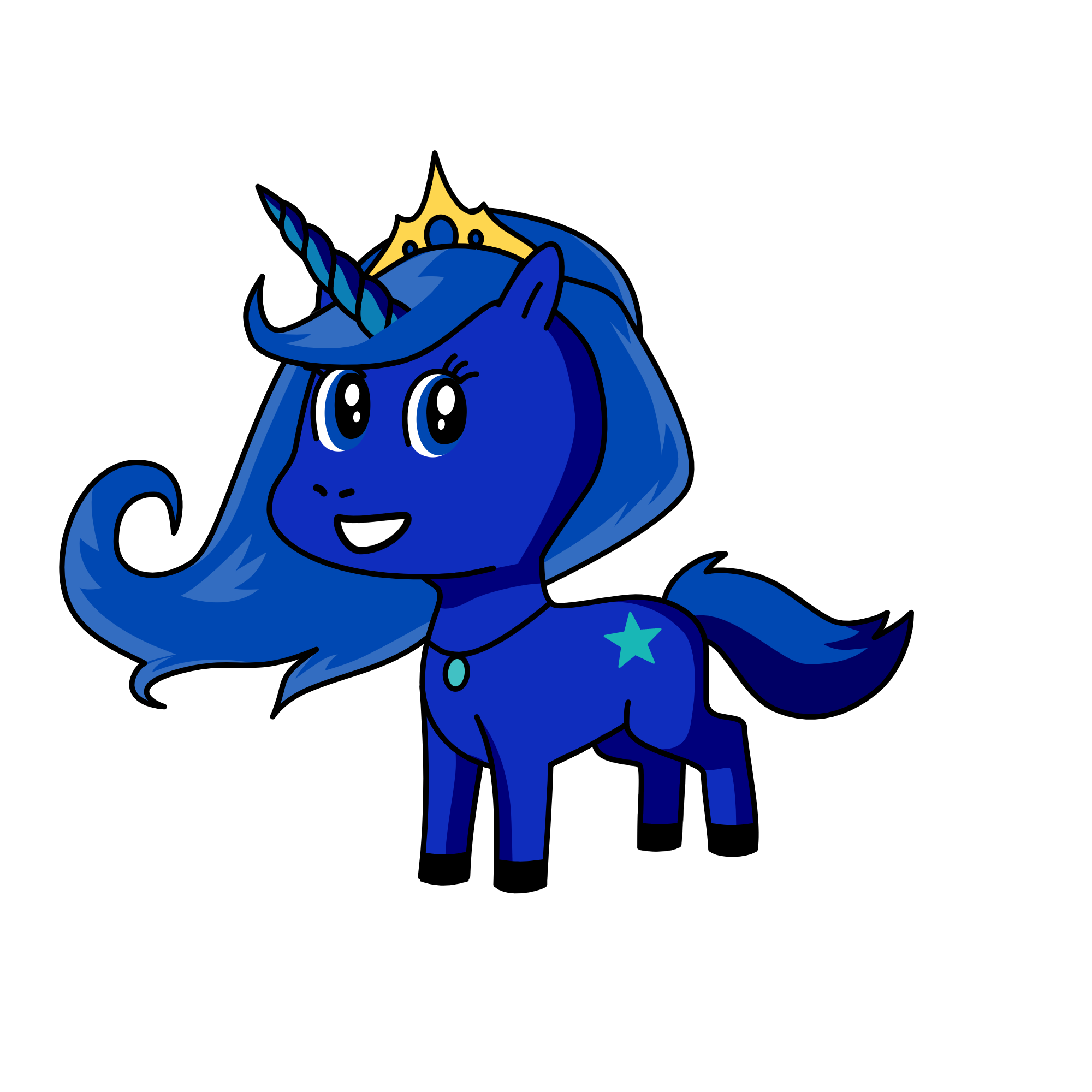 Moon Dash, the unicorn