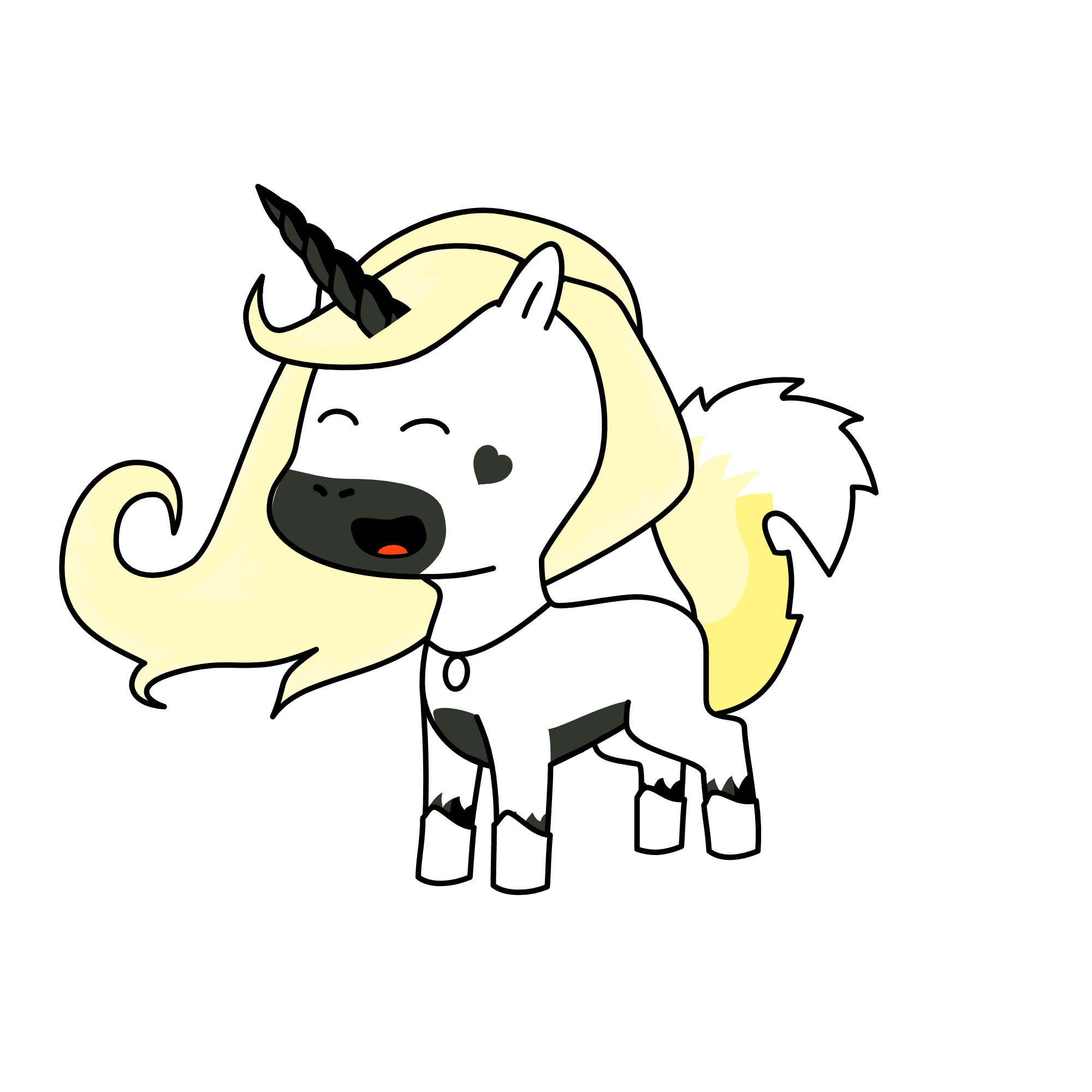 Lisa Godess Of Light, the unicorn