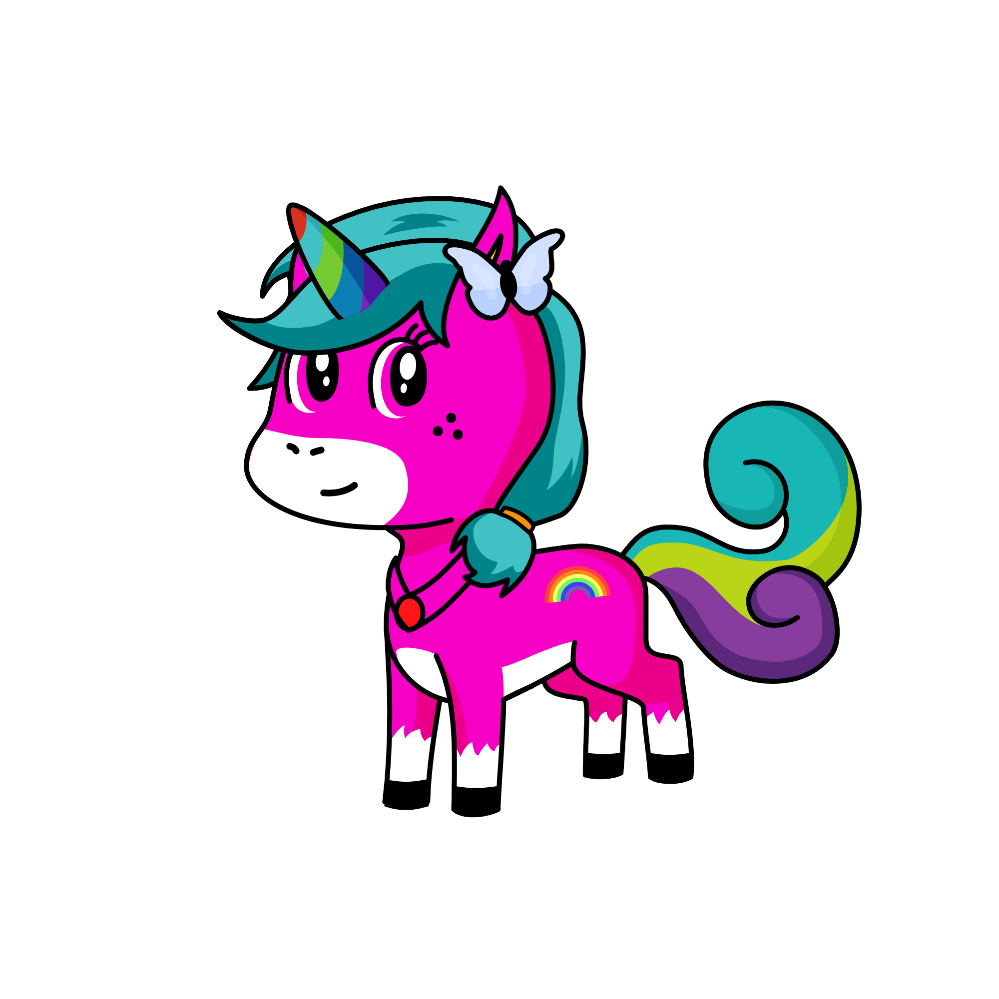 Rainbow!, the unicorn