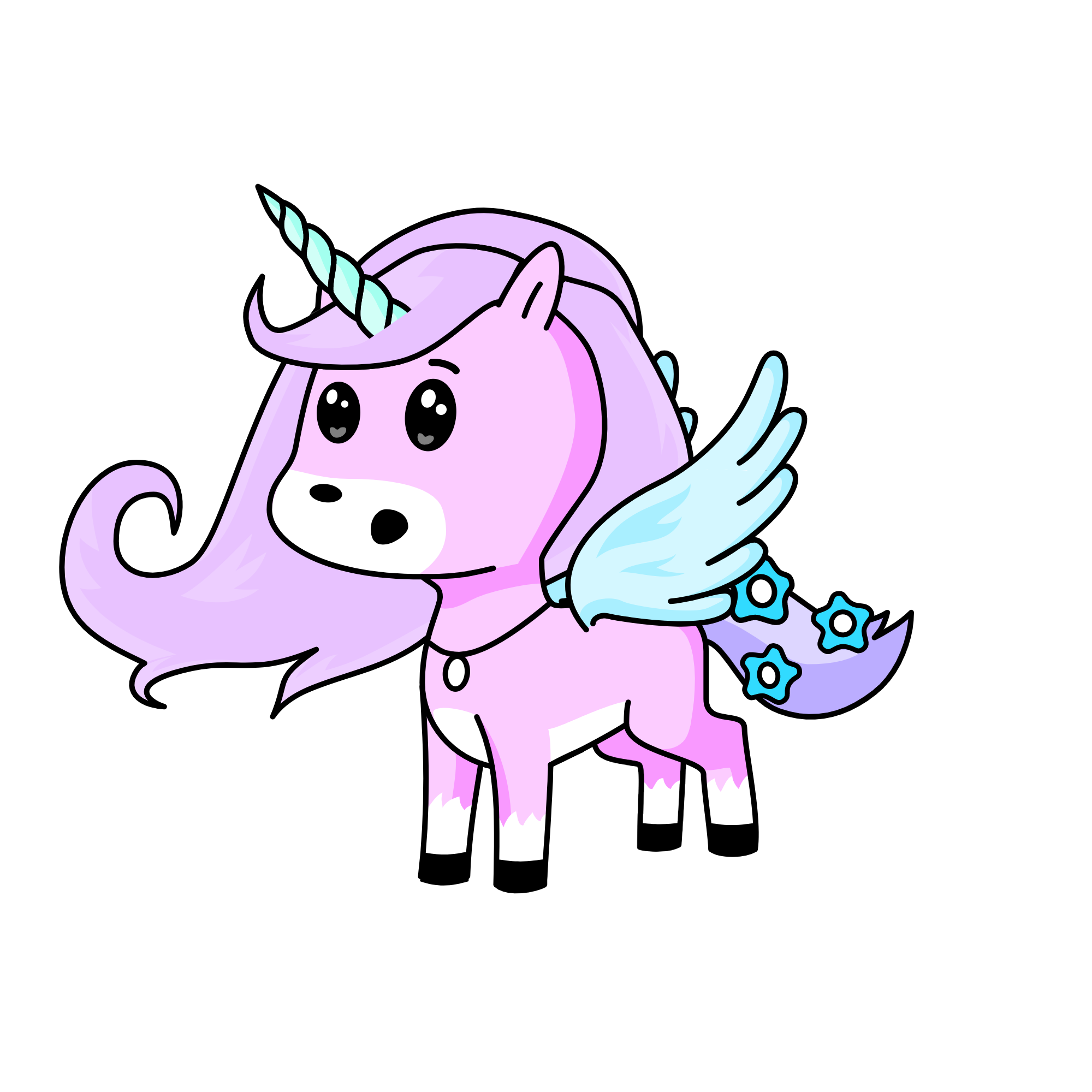 Pastel, the unicorn