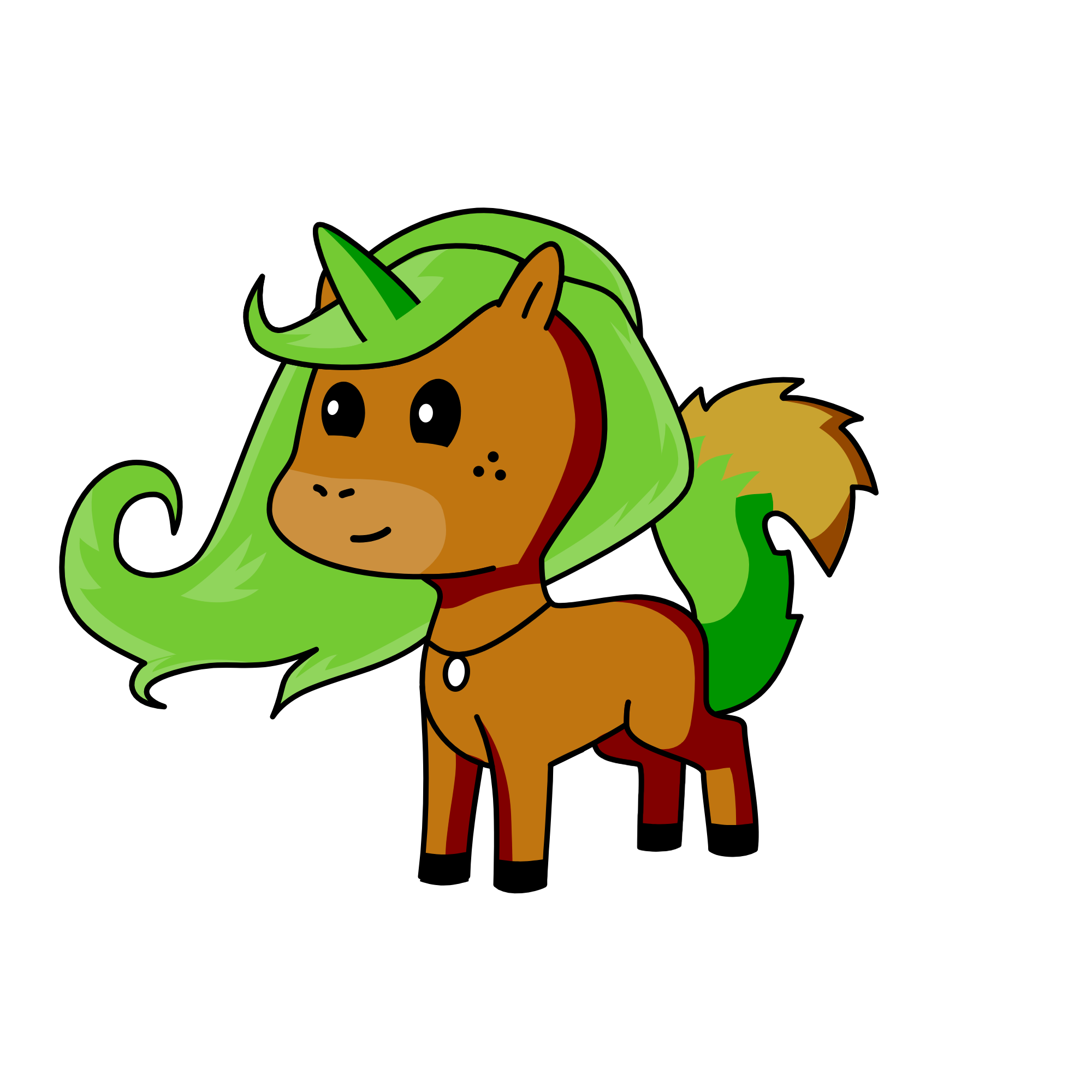 ;-;, the unicorn