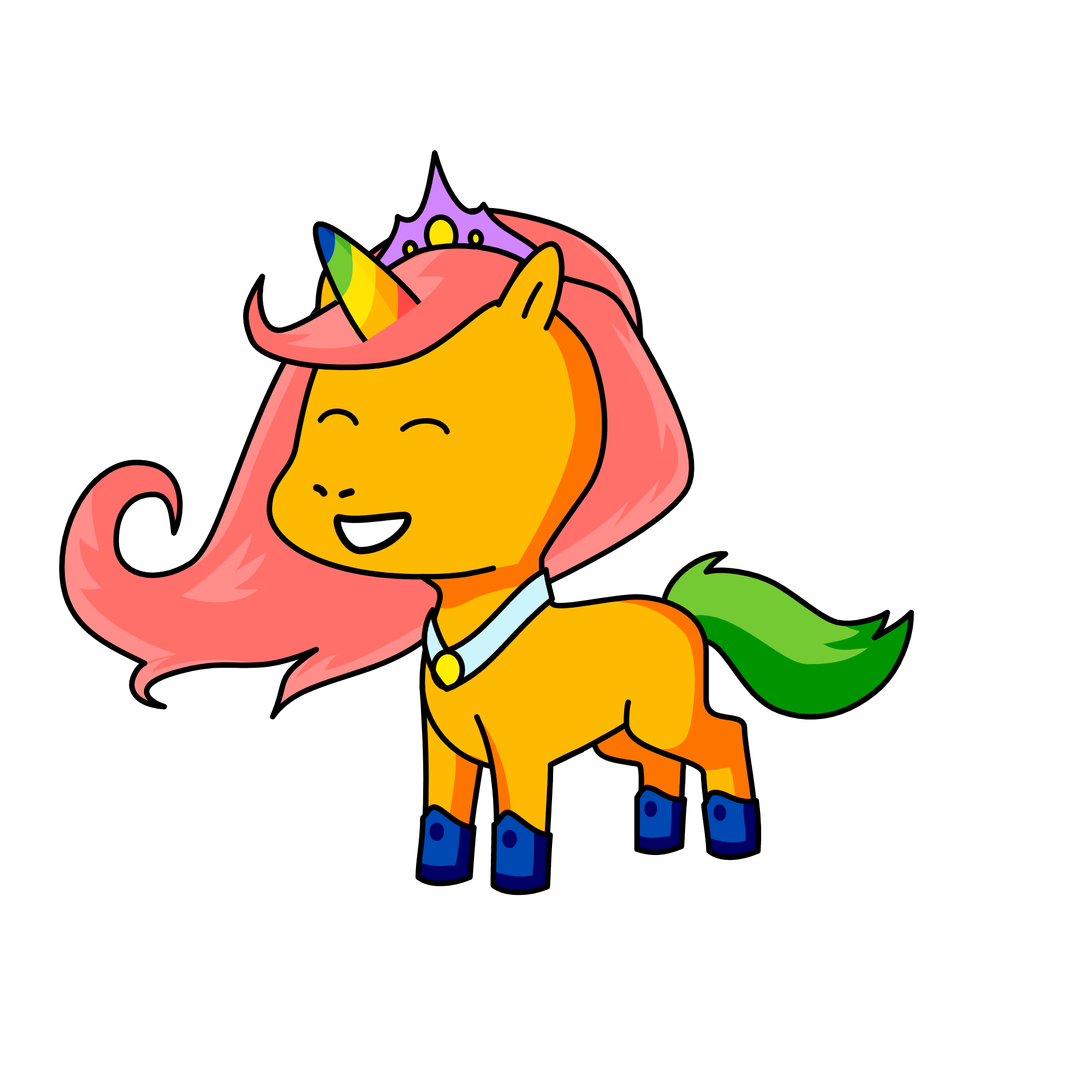 princess rainbow , the unicorn