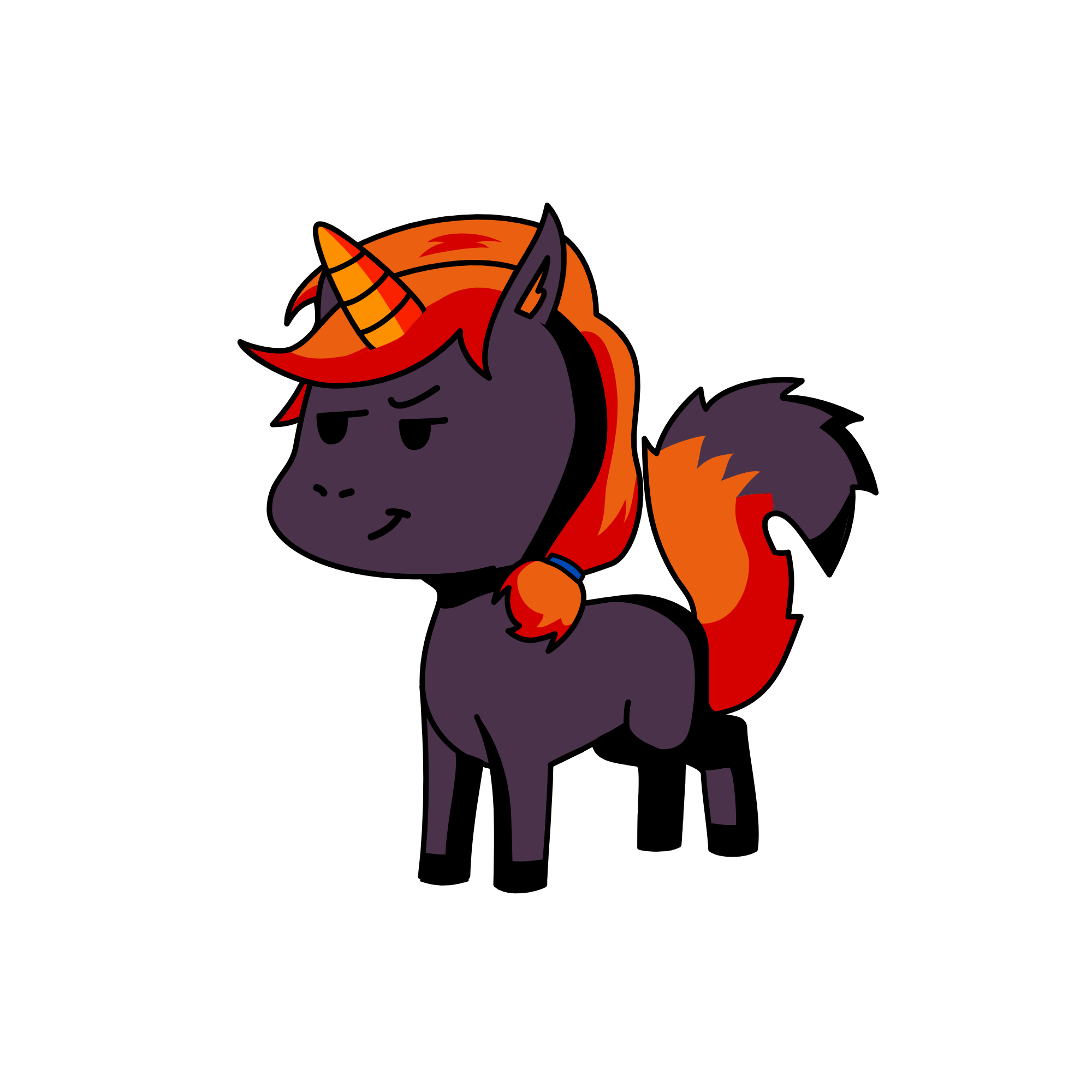 Foxy moxy, the unicorn