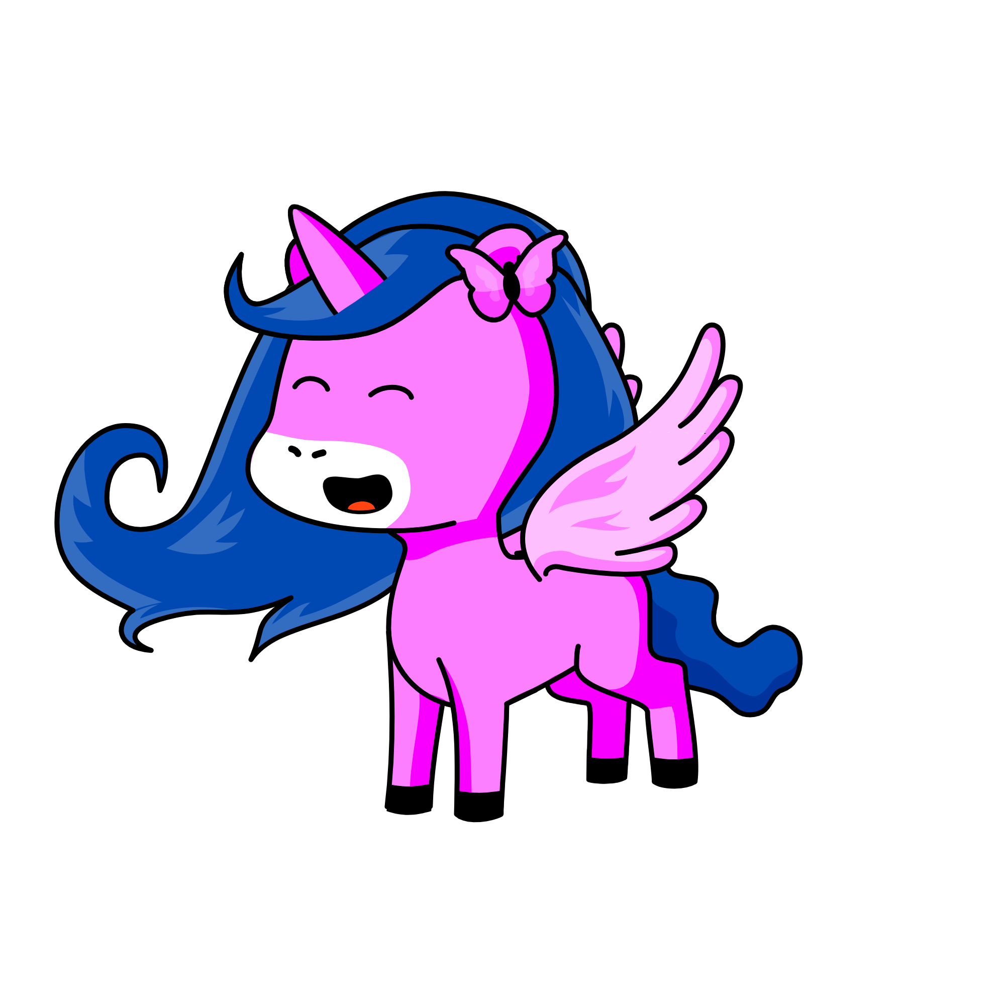 If you want wings go to about then go down then click add wings then click where you get saddle , the unicorn