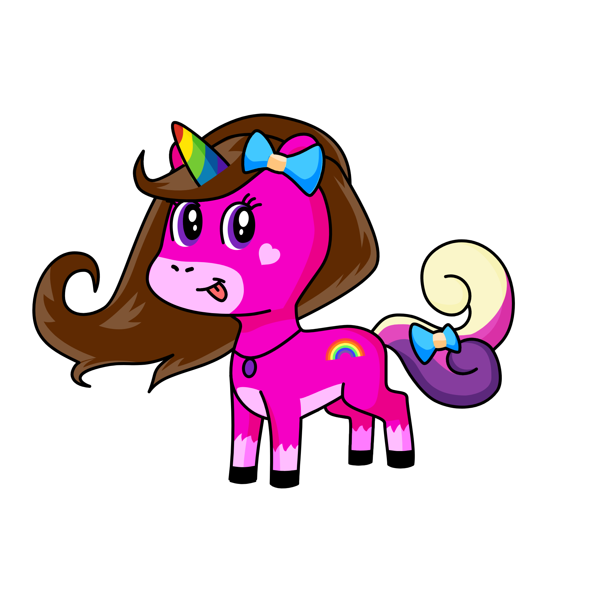 PINKY PIE, the unicorn