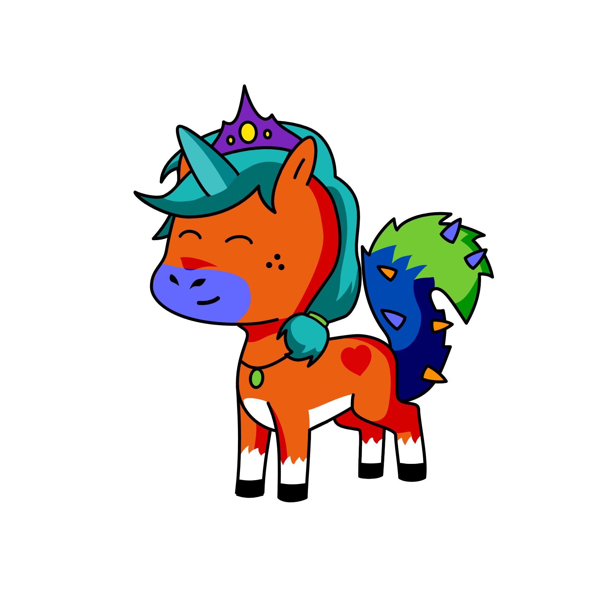 orangee, the unicorn