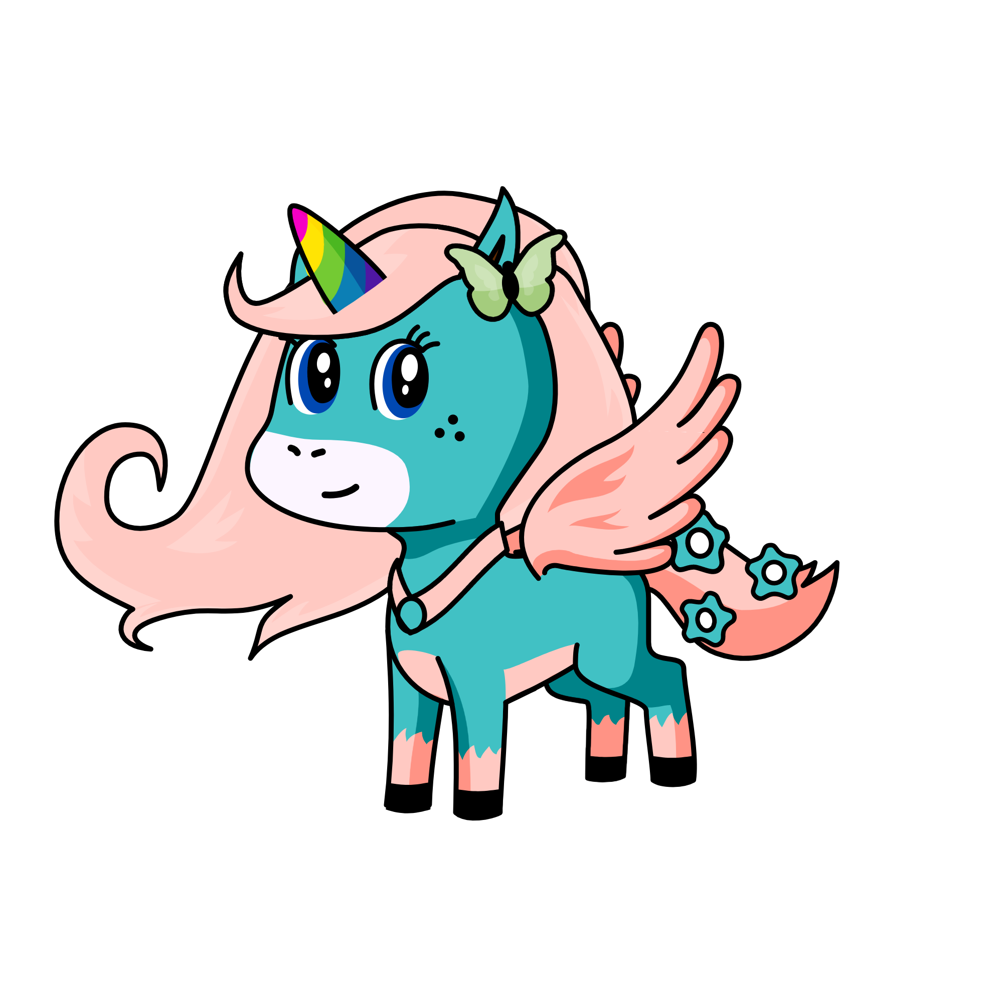 dragon queeny, the unicorn