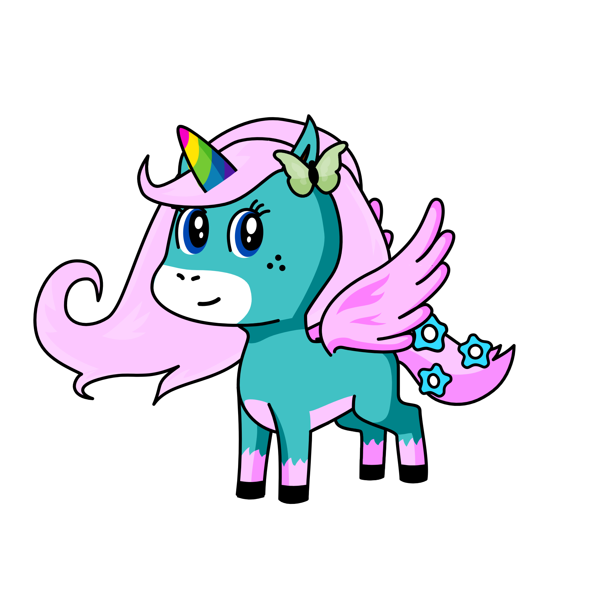 dragon qeeny, the unicorn