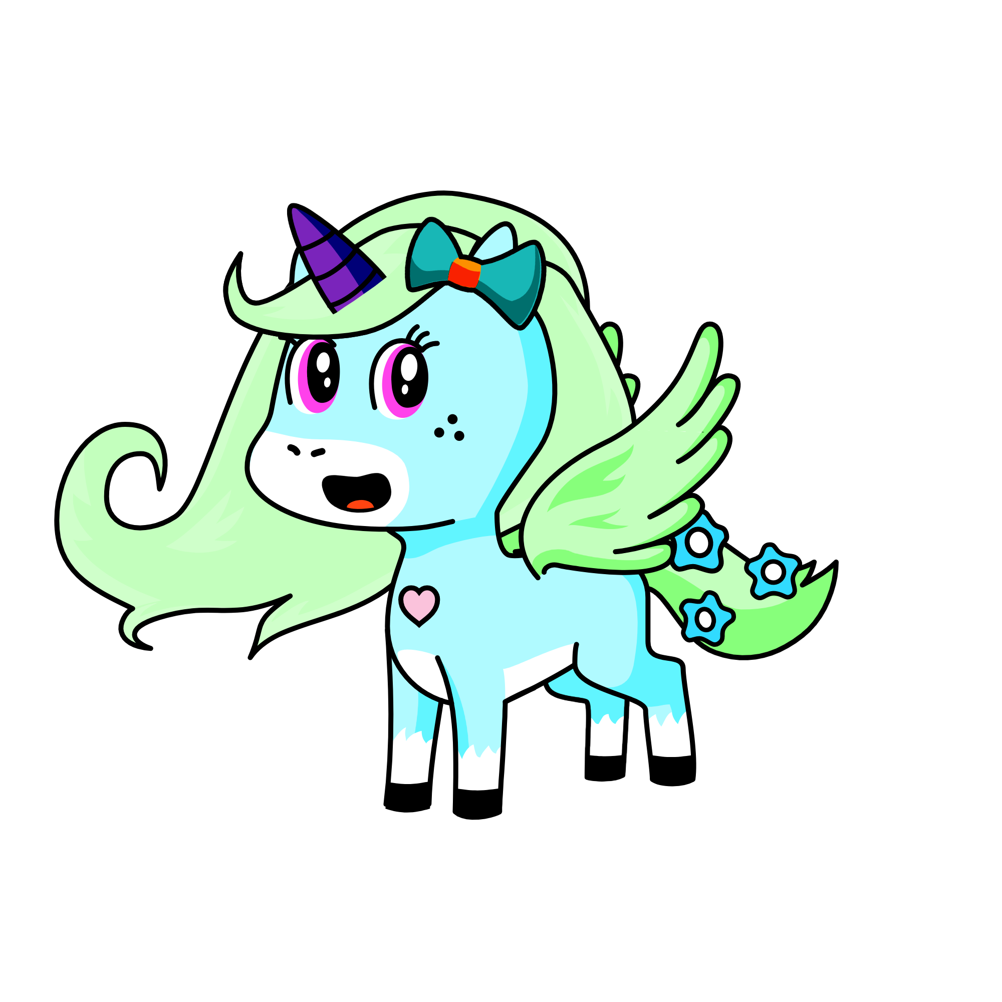 FROSTEY THE yOU-NI CORNNNN(sing her name), the unicorn