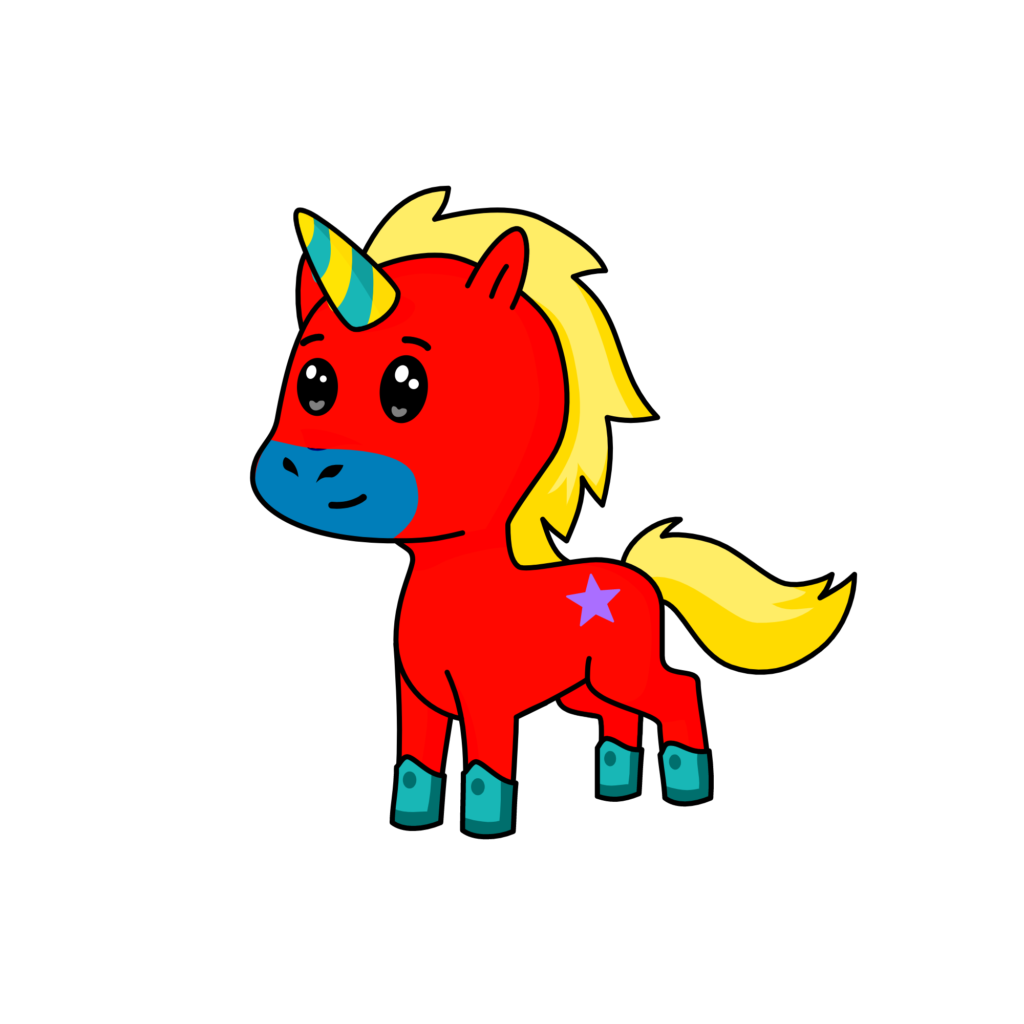 Sunny Huckleberry, the unicorn