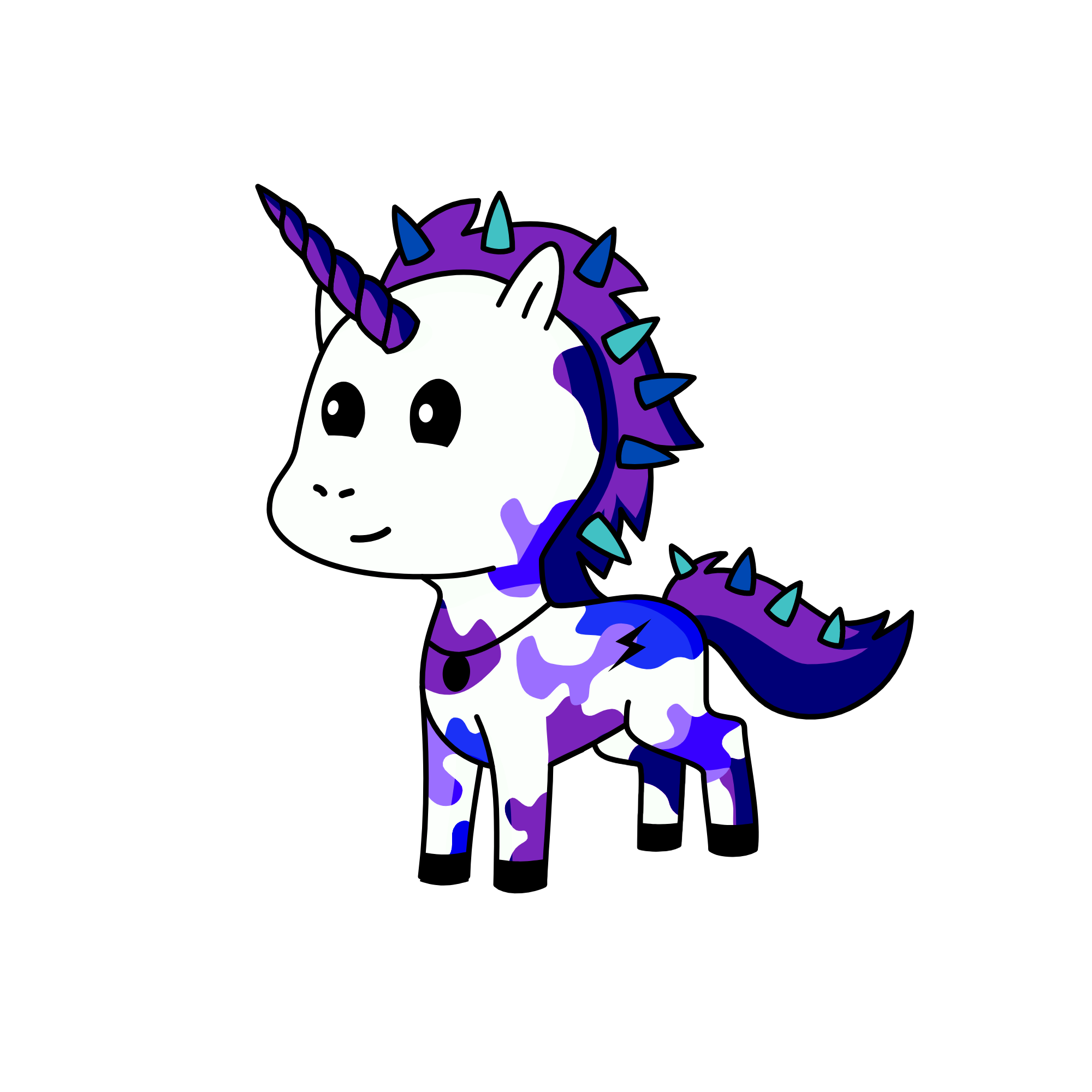 purple, the unicorn