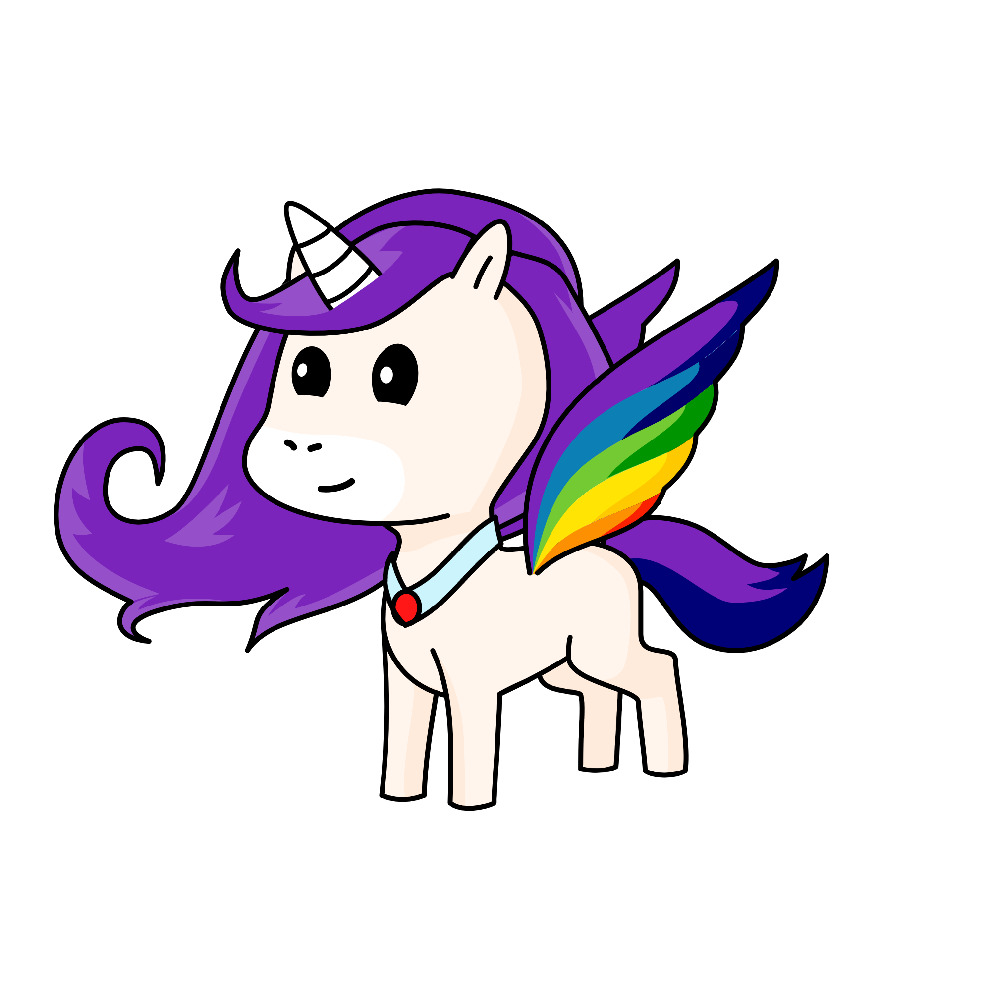 moonlight, the unicorn