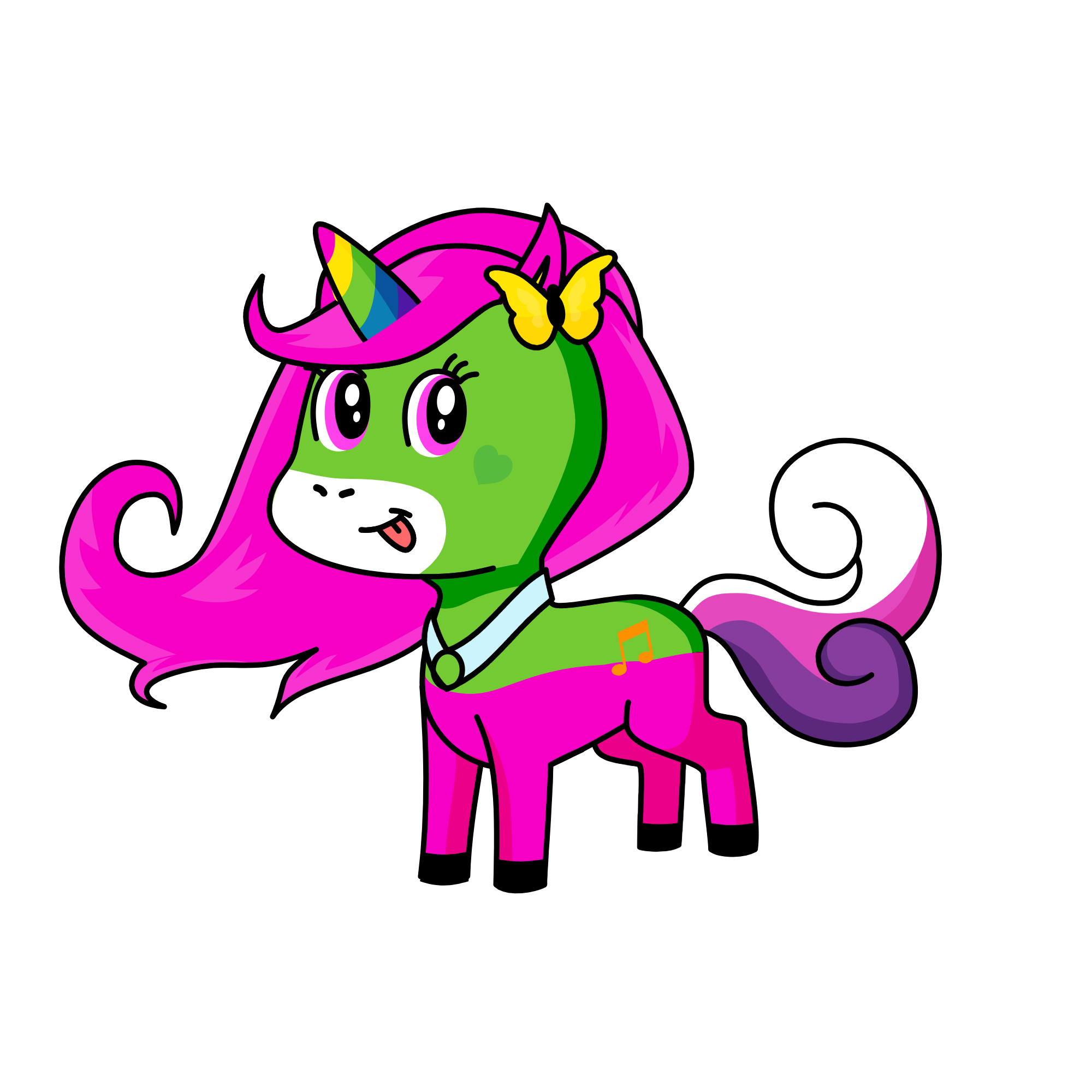 NİNA, the unicorn