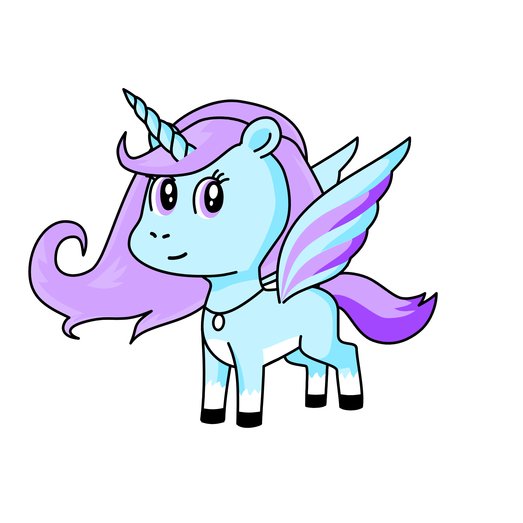 Light wing, the unicorn