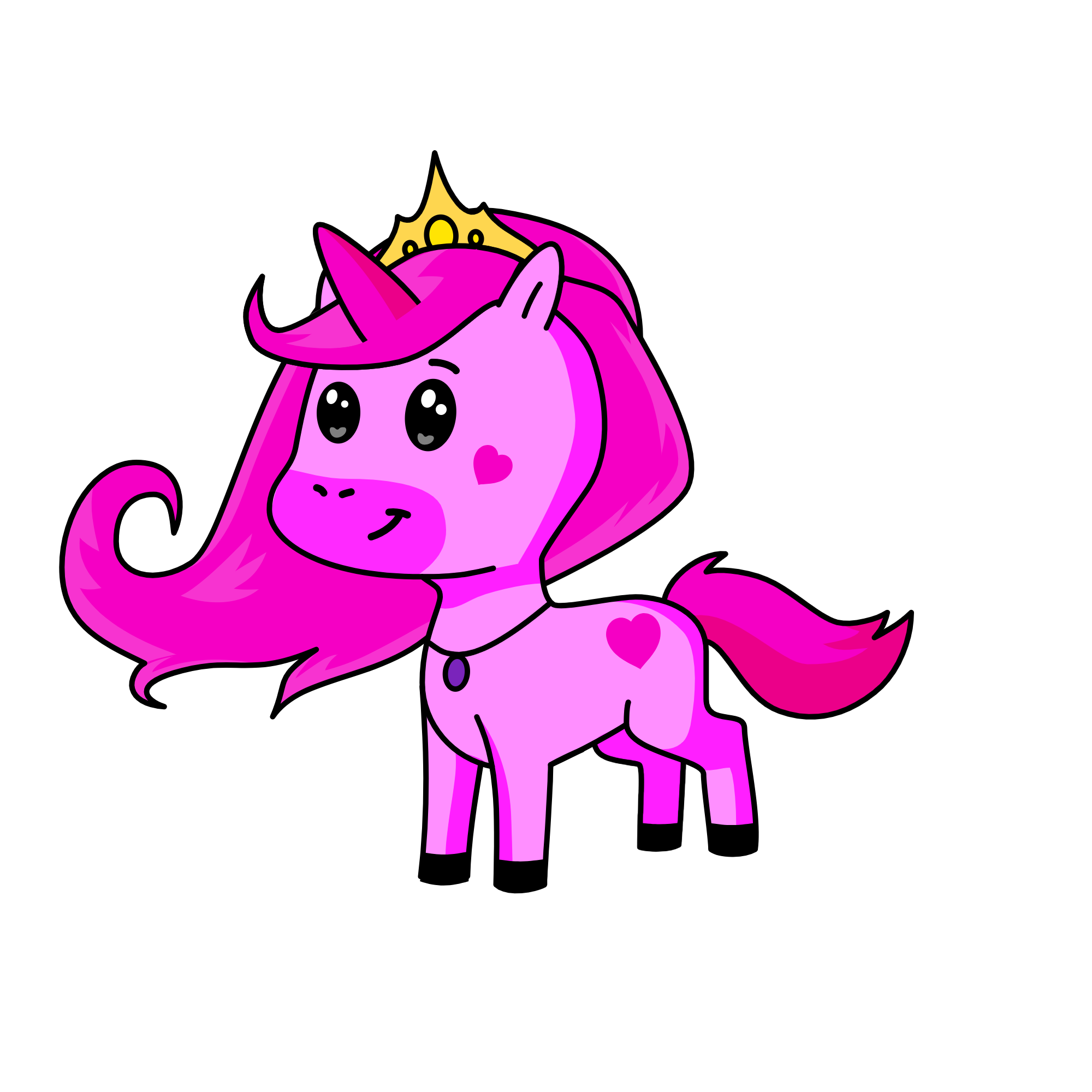 Pinky Princess, the unicorn