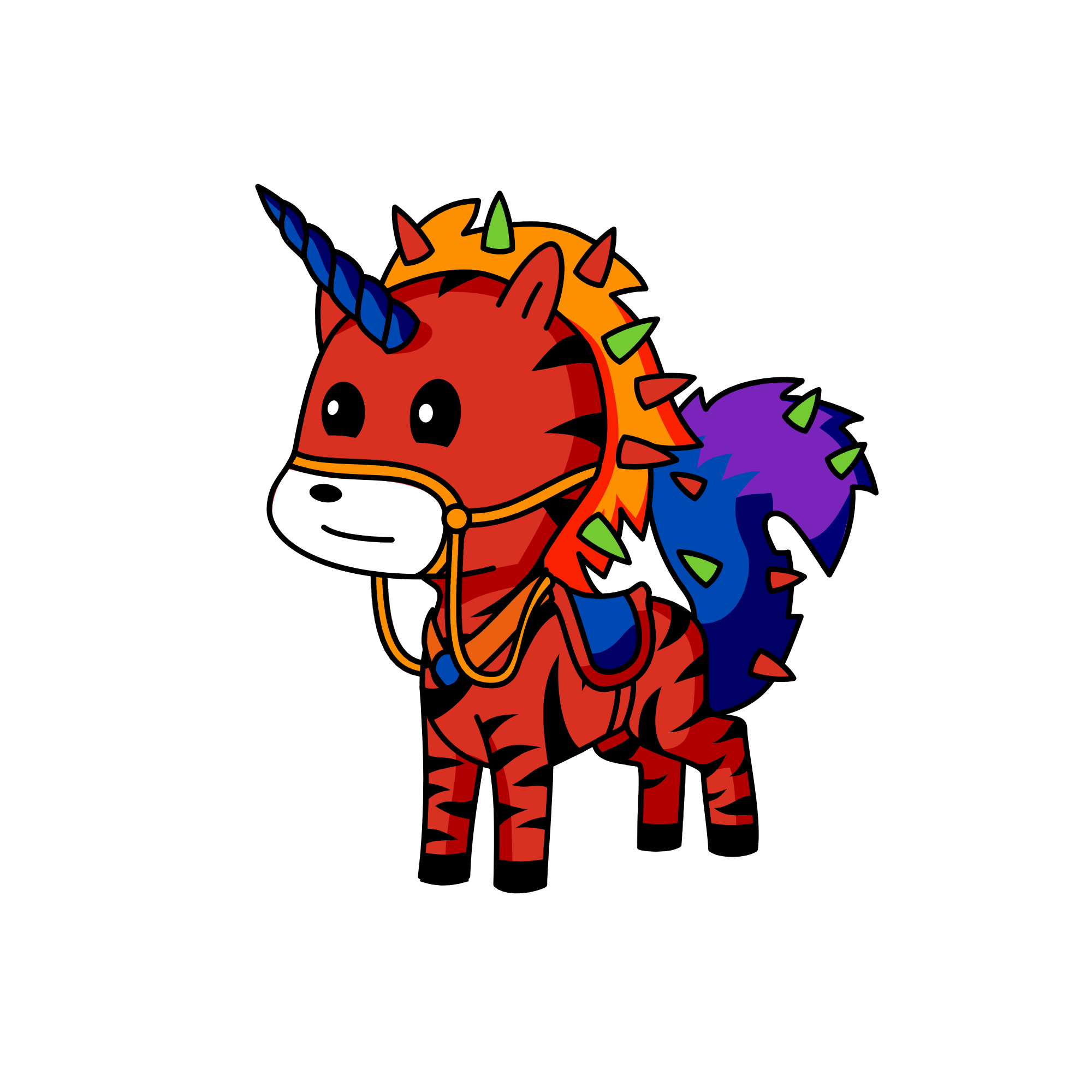 Spiky, the unicorn