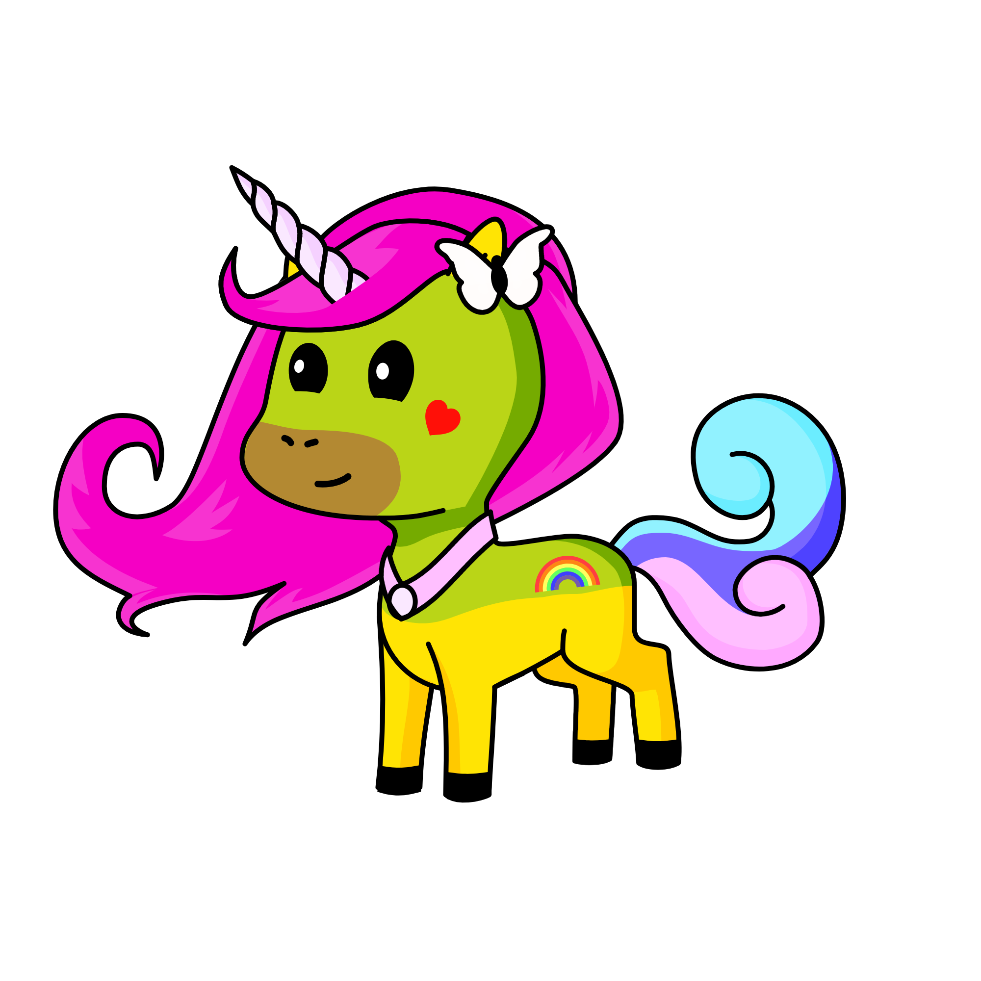Winter, the unicorn