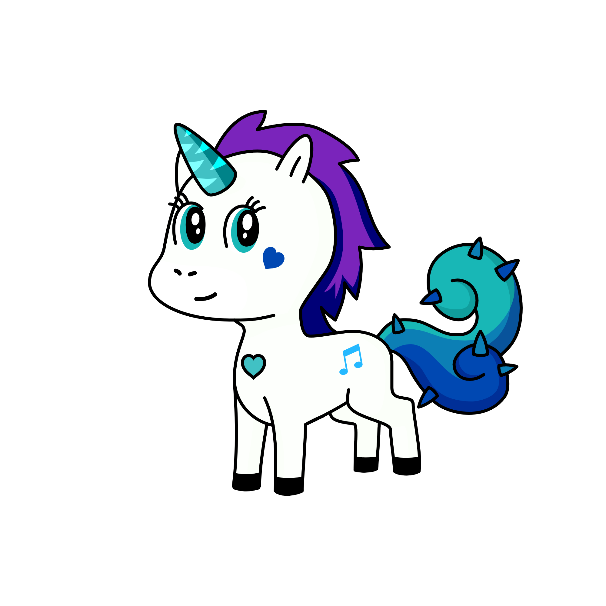bluetoe, the unicorn