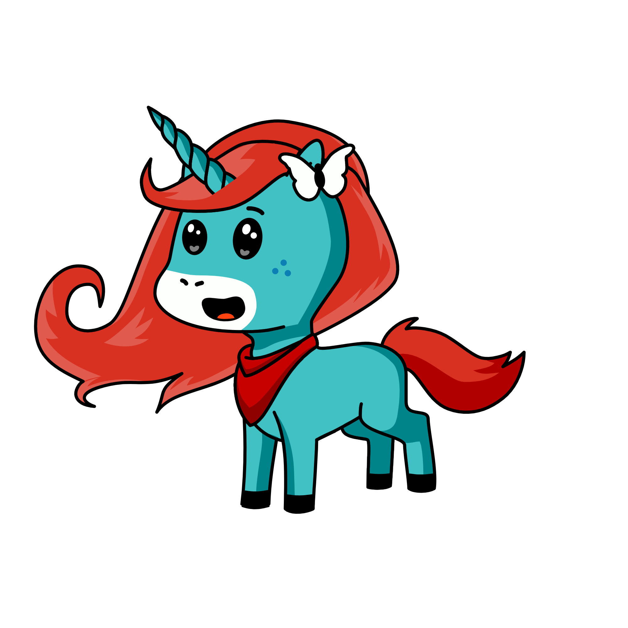 Flame, the unicorn