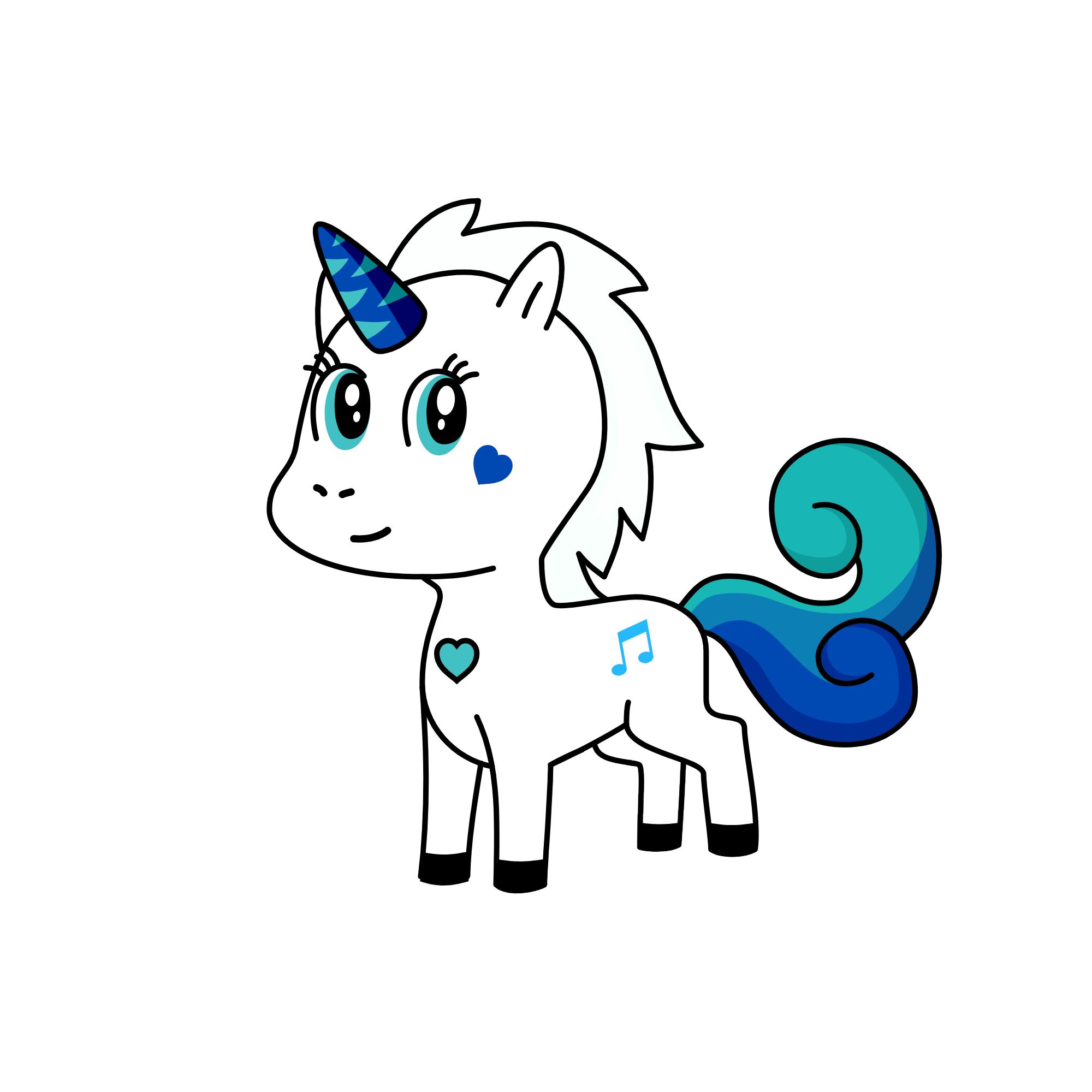 bluetoe, the unicorn