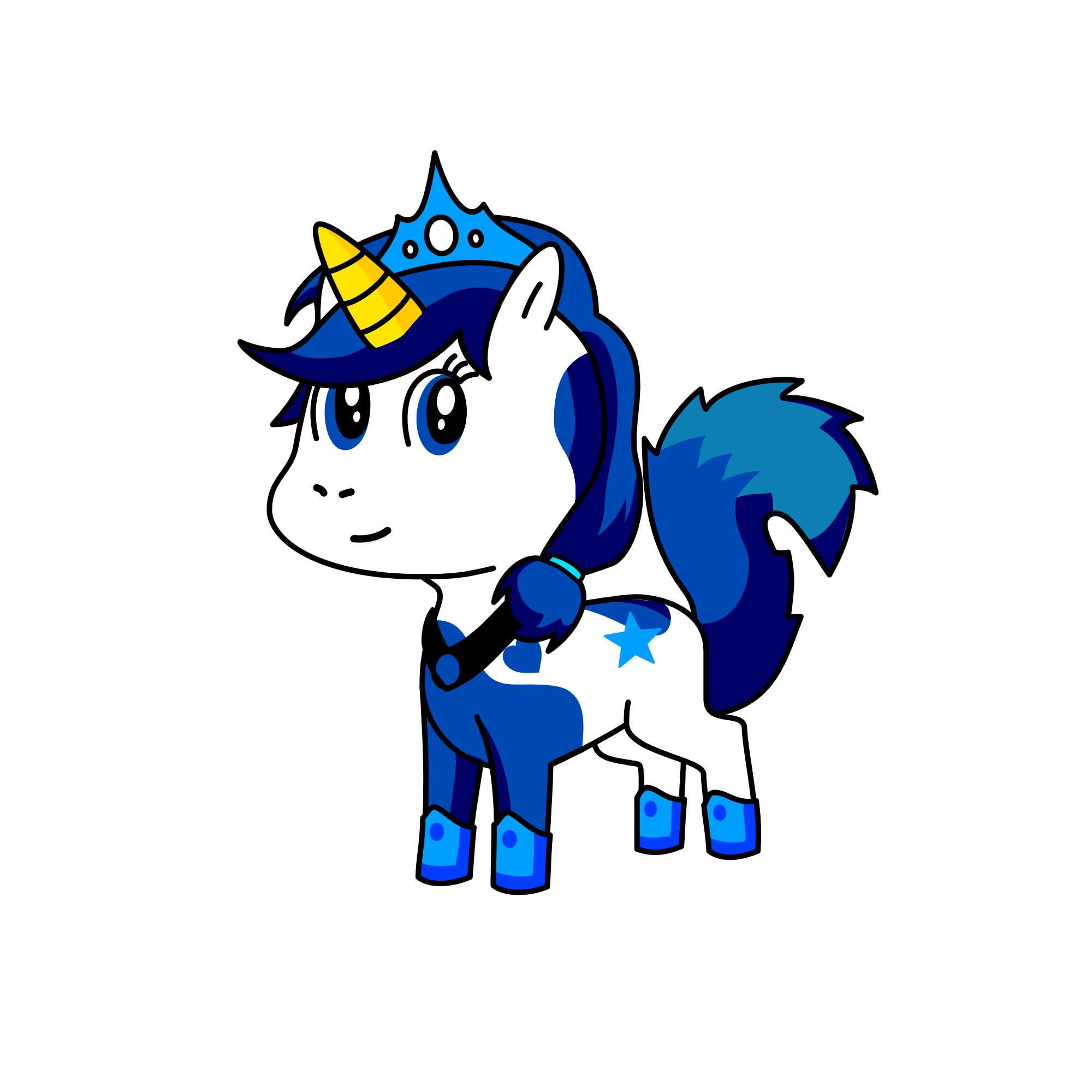 Bubble Not Sweet Opposite Twin, the unicorn