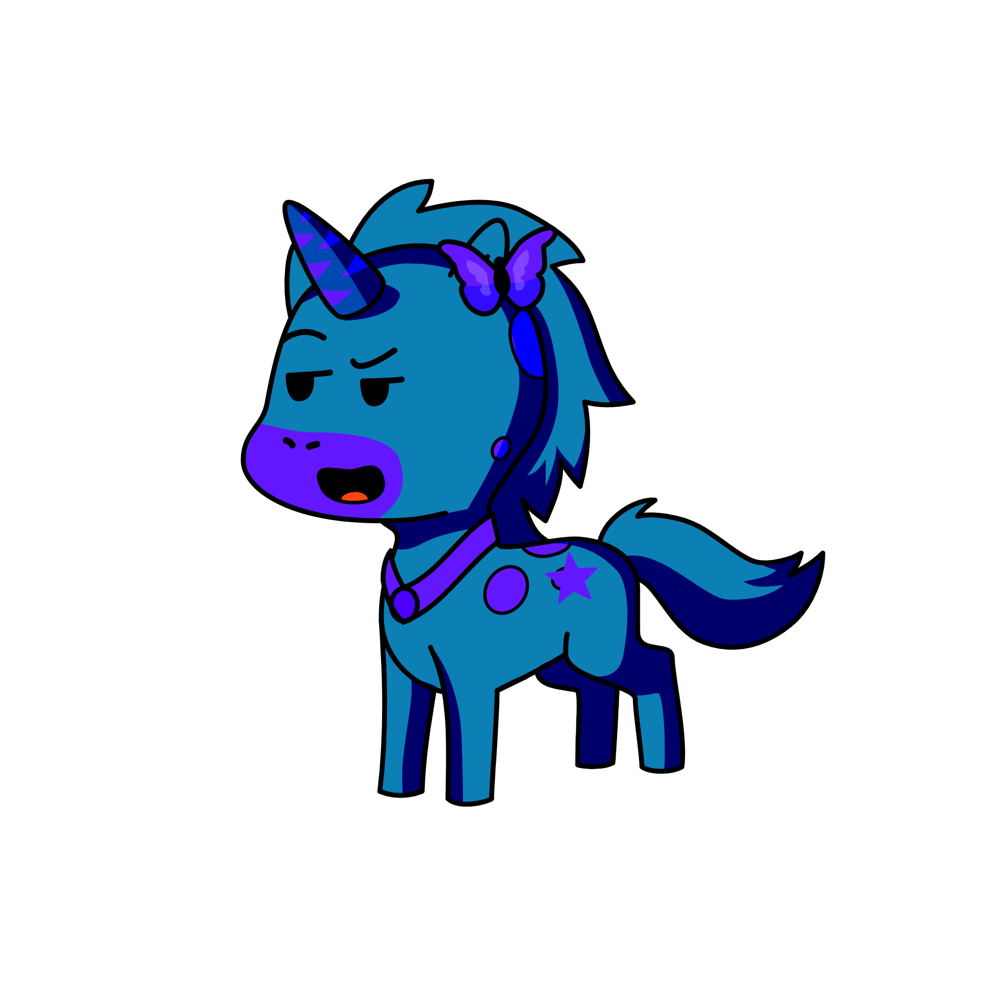Bluesaddy, the unicorn