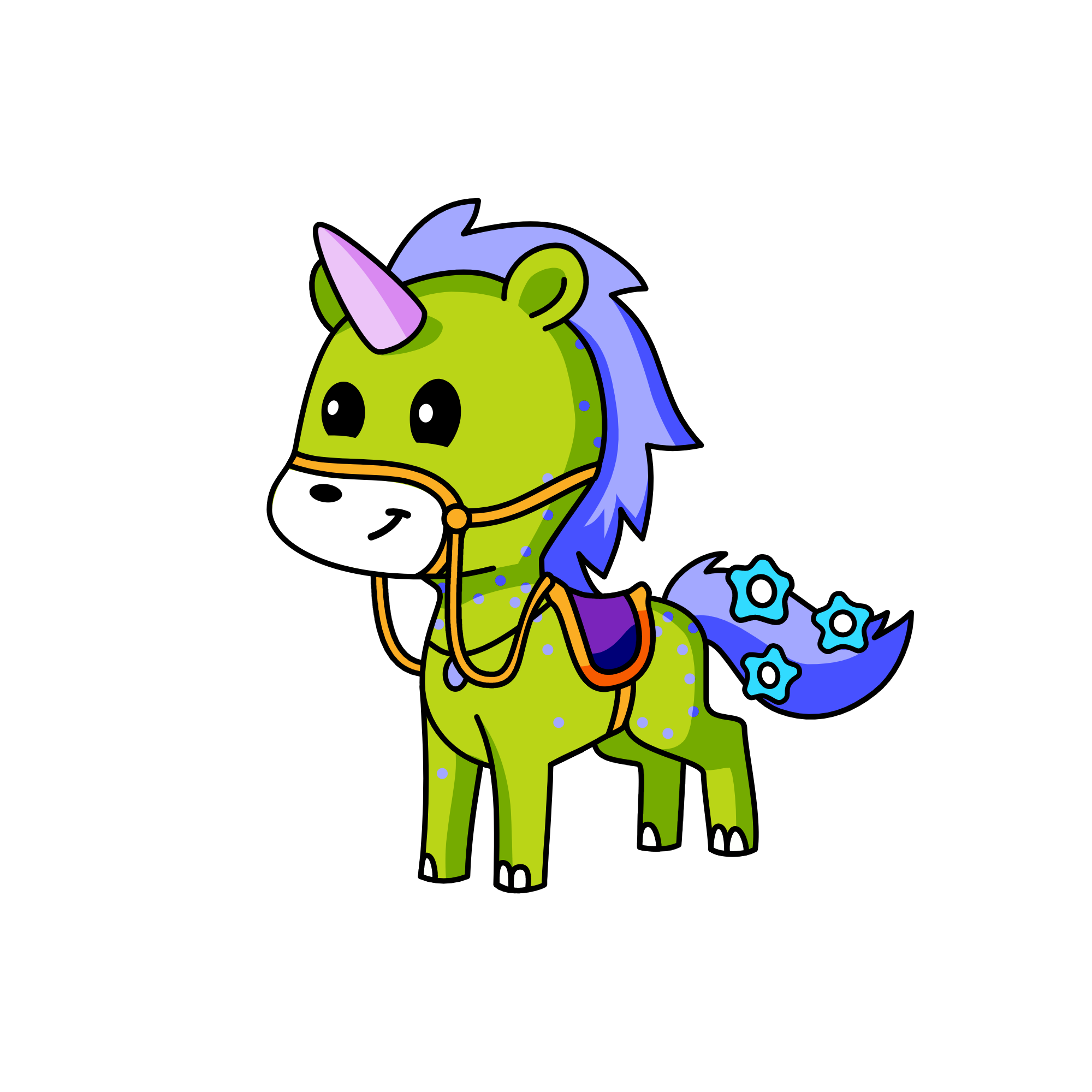 Cute, the unicorn