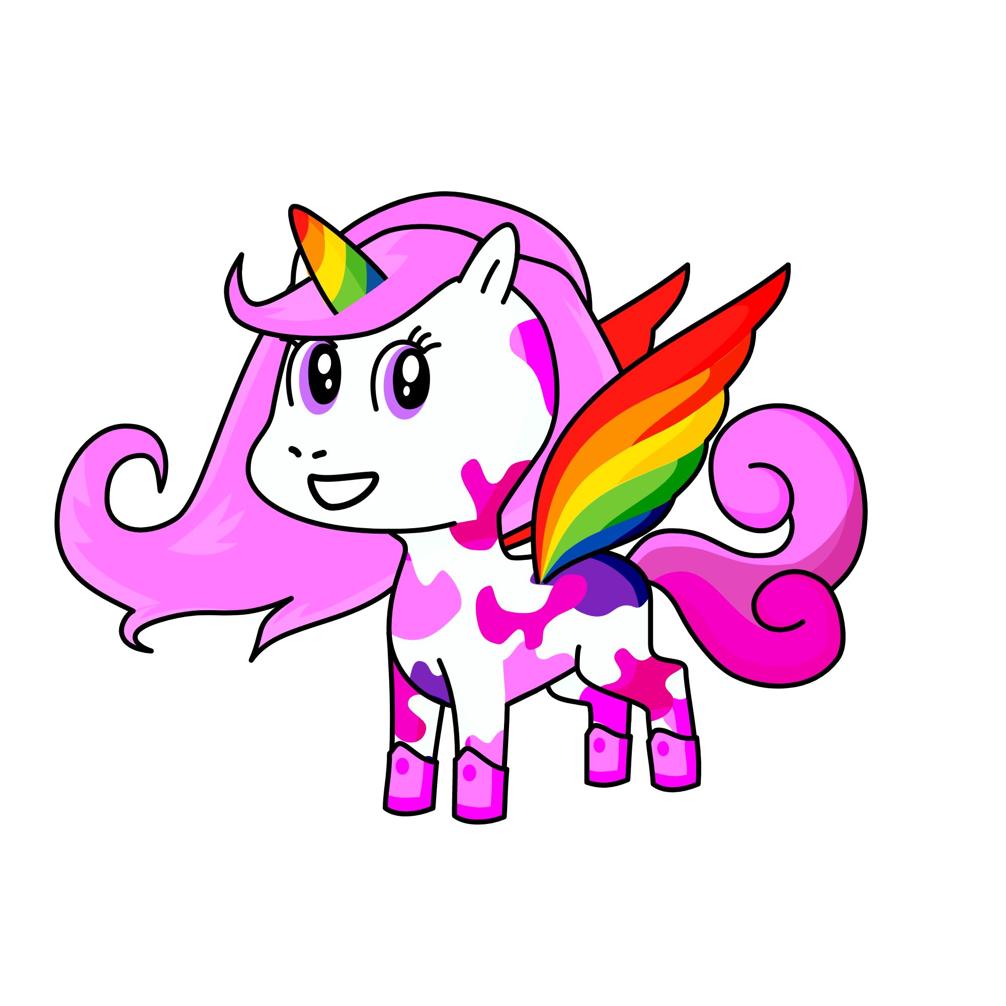 Rainbow, the unicorn