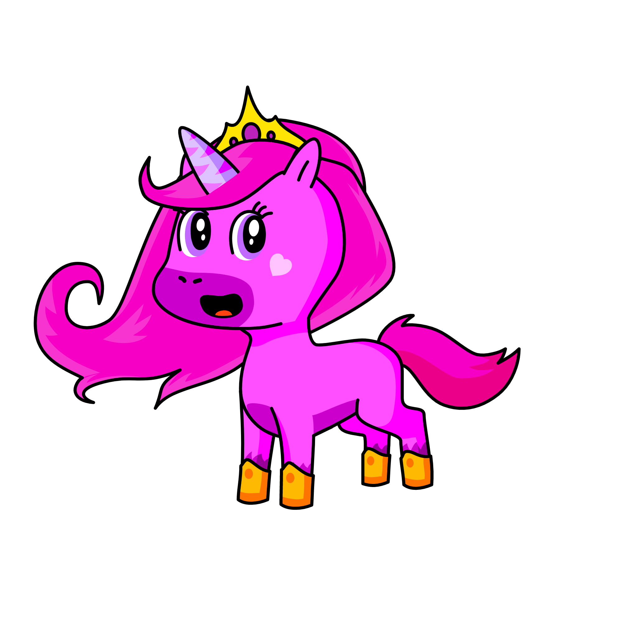 pinky belle, the unicorn