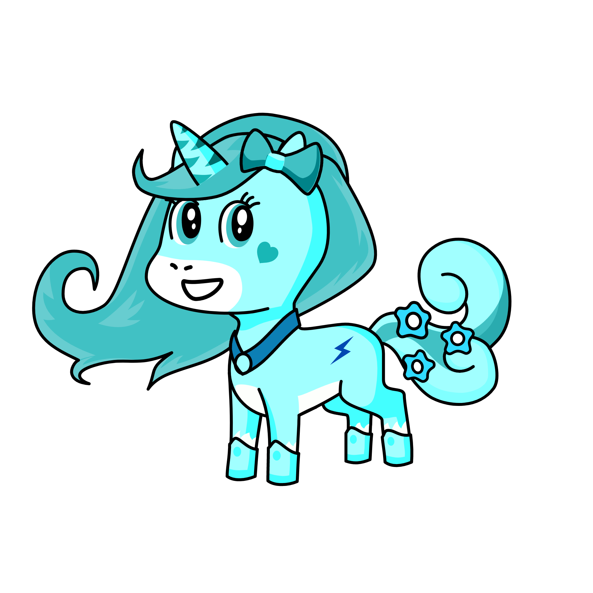snowy, the unicorn