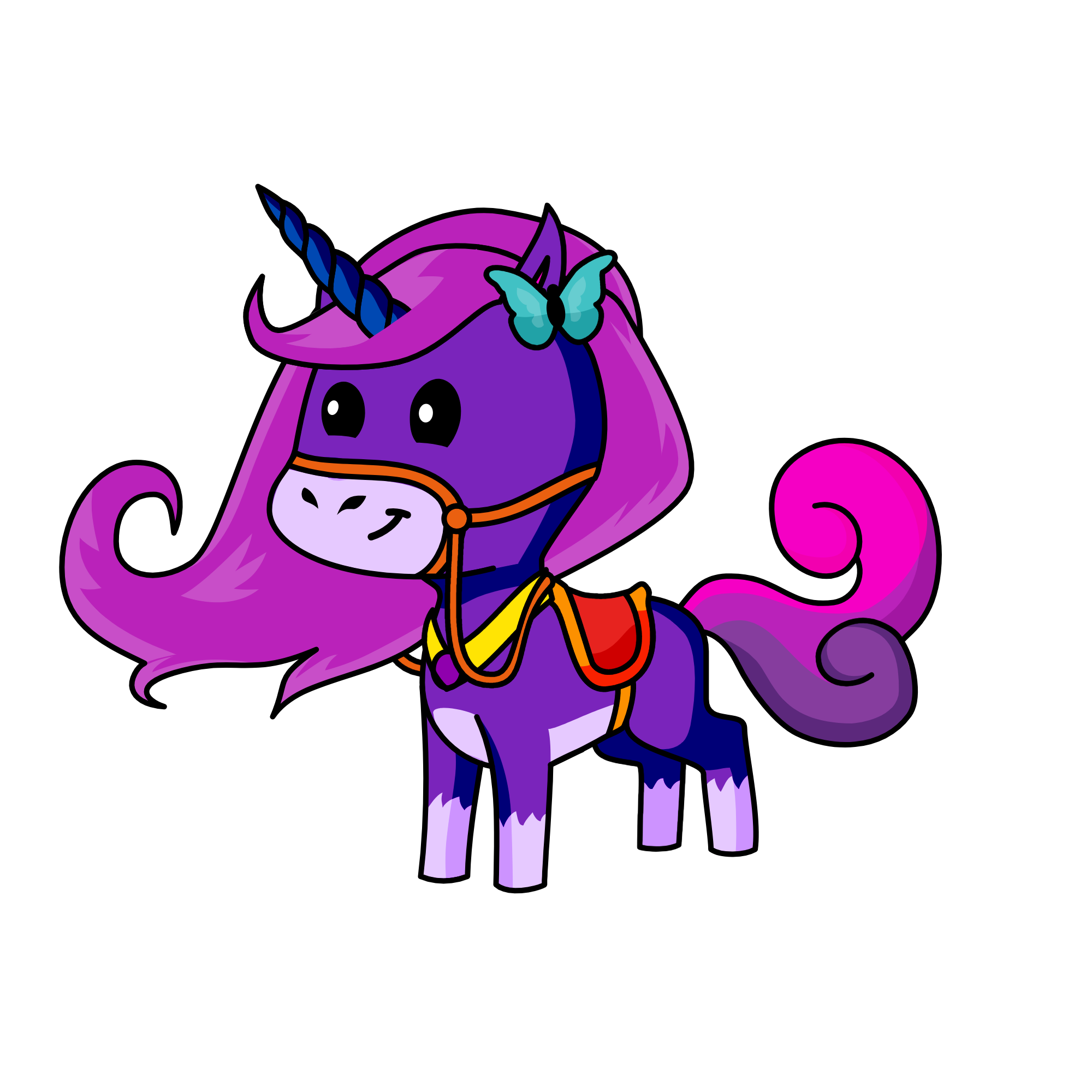 butterfly pure-belle, the unicorn