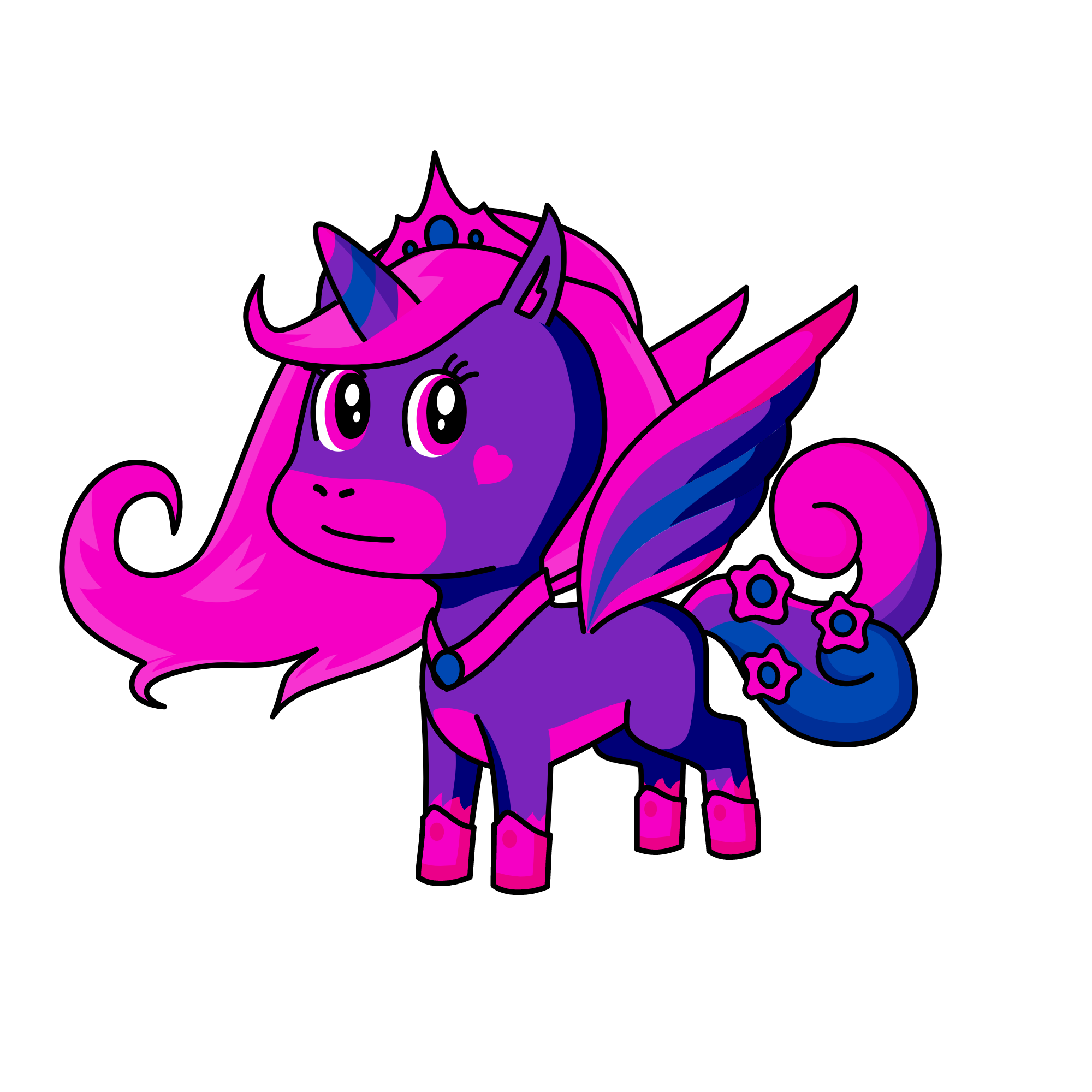 Bubblegum, the unicorn