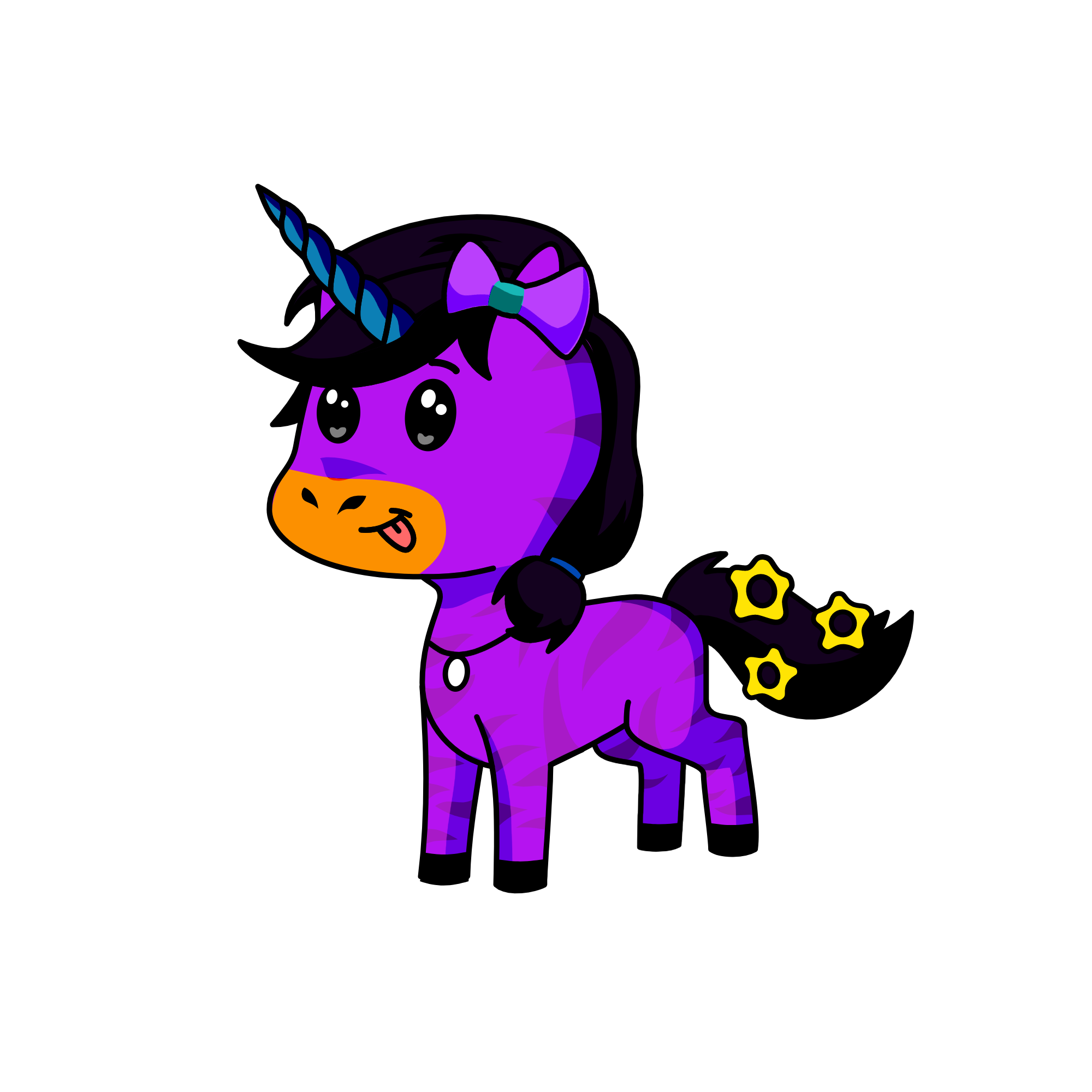 purple, the unicorn